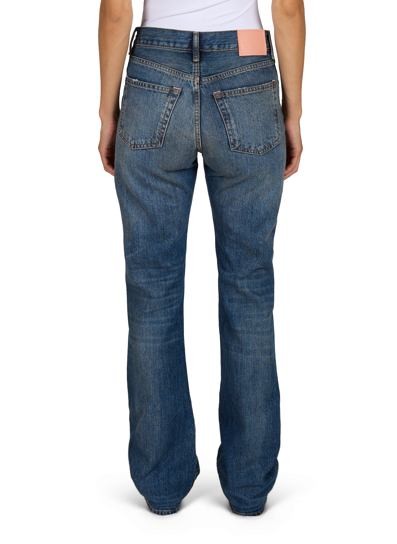 Vaqueros acampanados de algodón ACNE STUDIOS Azul