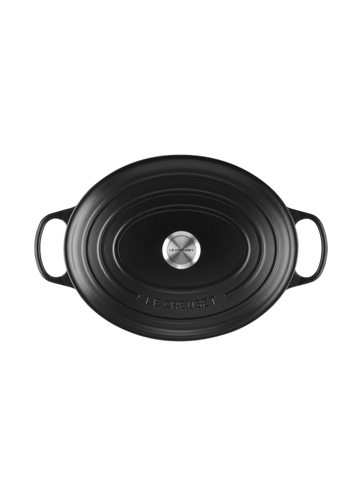 Ovale gusseiserner Schmortopf mit Emaillebeschichtung LE CREUSET Schwarz