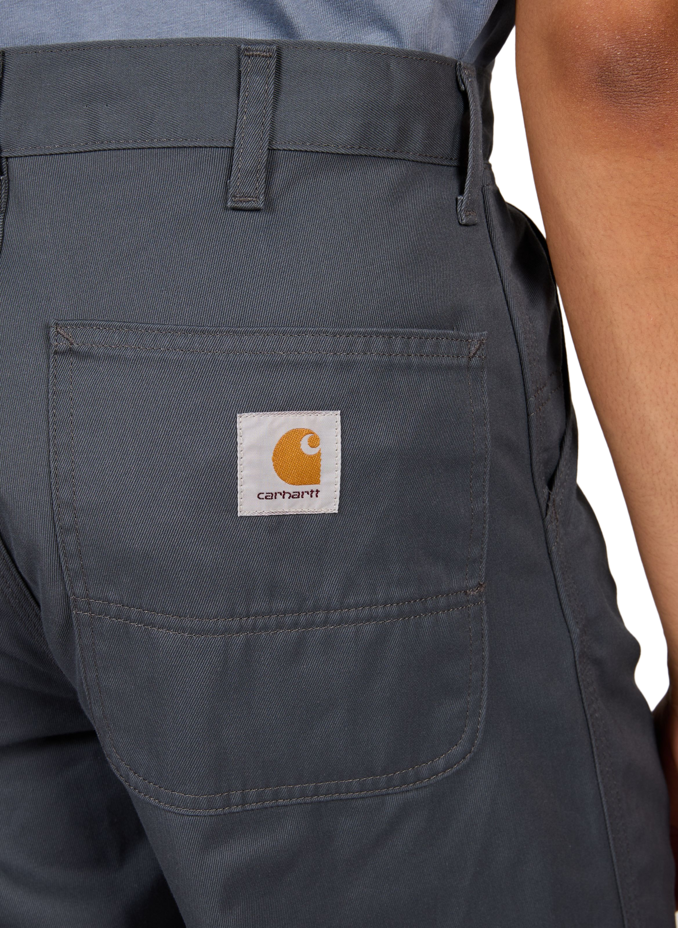 Pantalon droit taille basse  CARHARTT WIP Gris