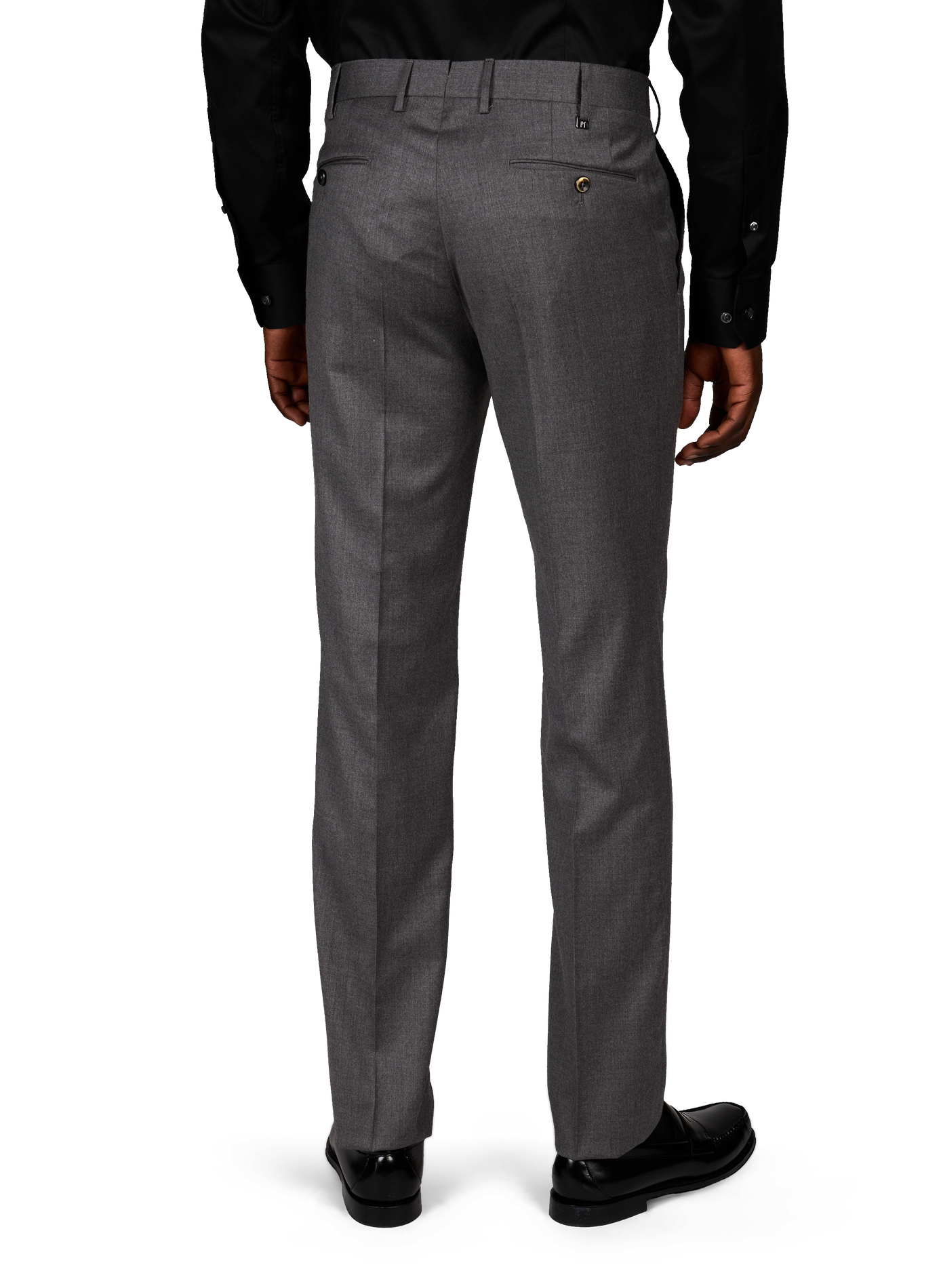 Slim-Fit Virgin Wool Trousers PT01 Grey