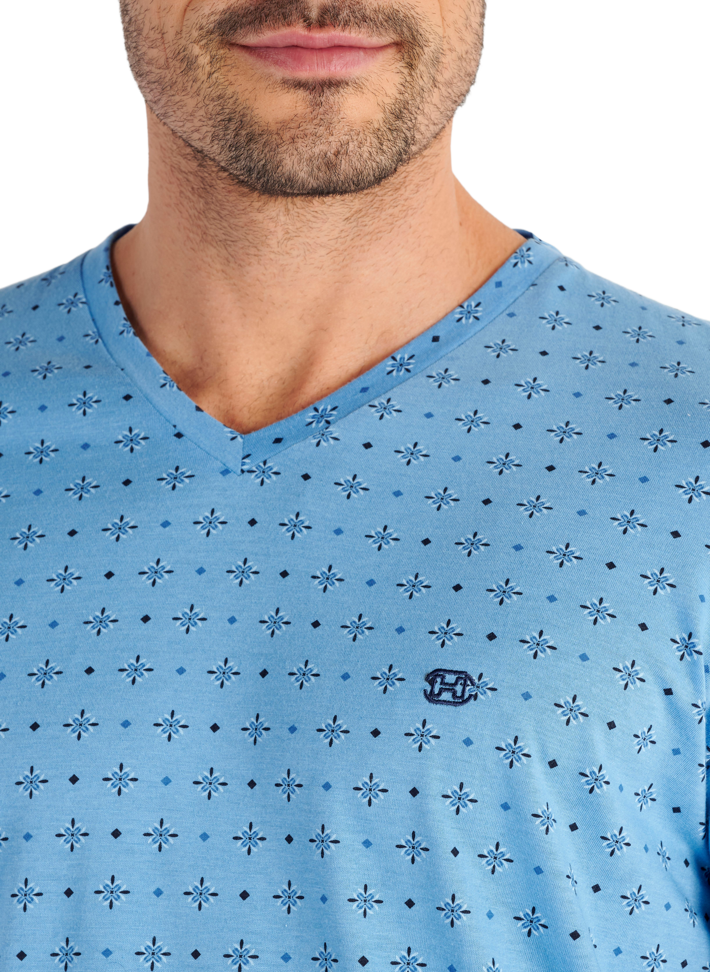 Cotton-blend pyjama set HOM Blue