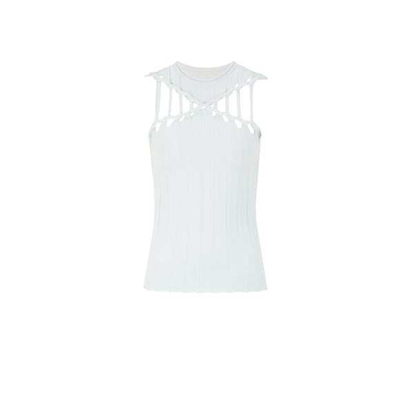 Top en maille à découpes Top en maille à découpes