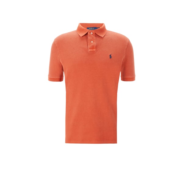 Polo slim en maille piqué de coton