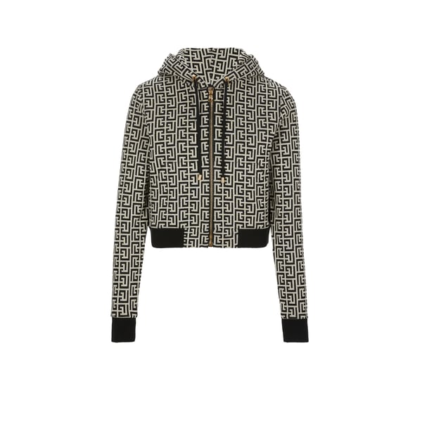 Sweatshirt à capuche monogrammé