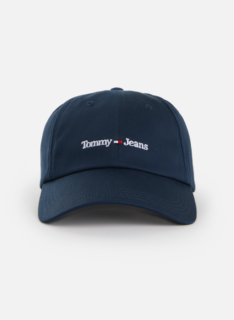قبعة Tommy Jeans من قماش القطن باللون الأزرق من تومي هيلفيغر 