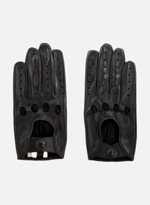 Leather gloves Black by SAISON 1865 SAISON 1865 Leather gloves Black