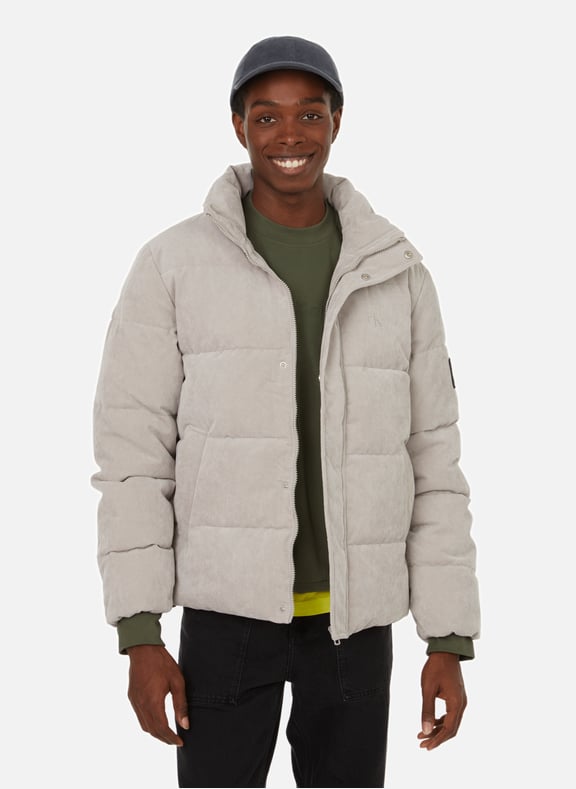 Grey Corduroy down jacket