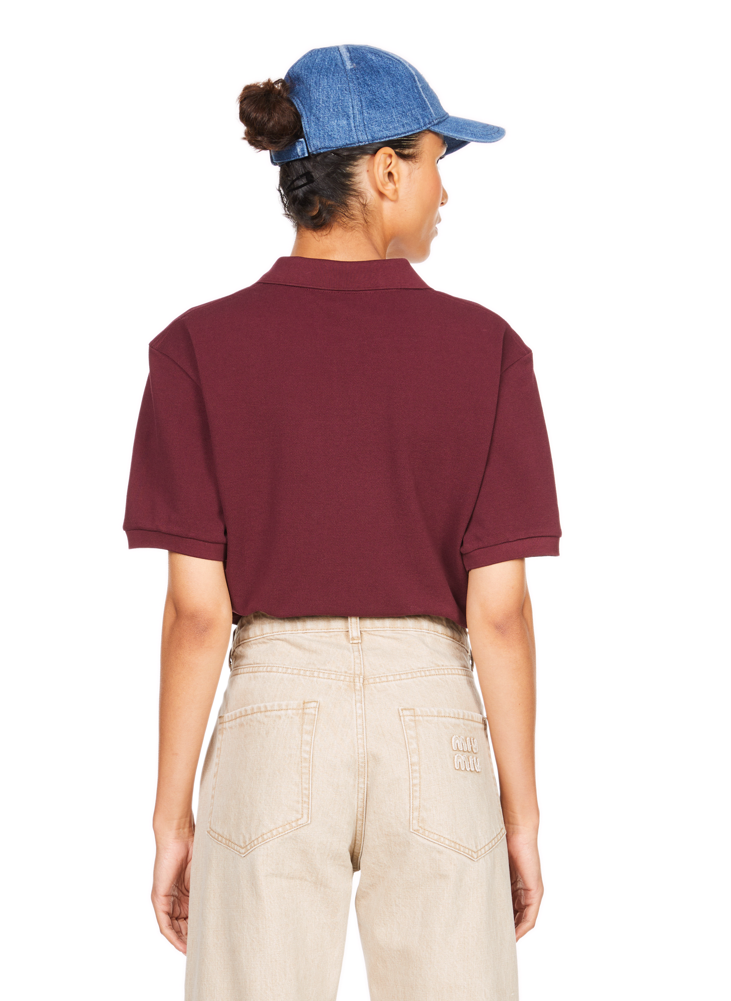 Polo en coton  MIU MIU Rouge