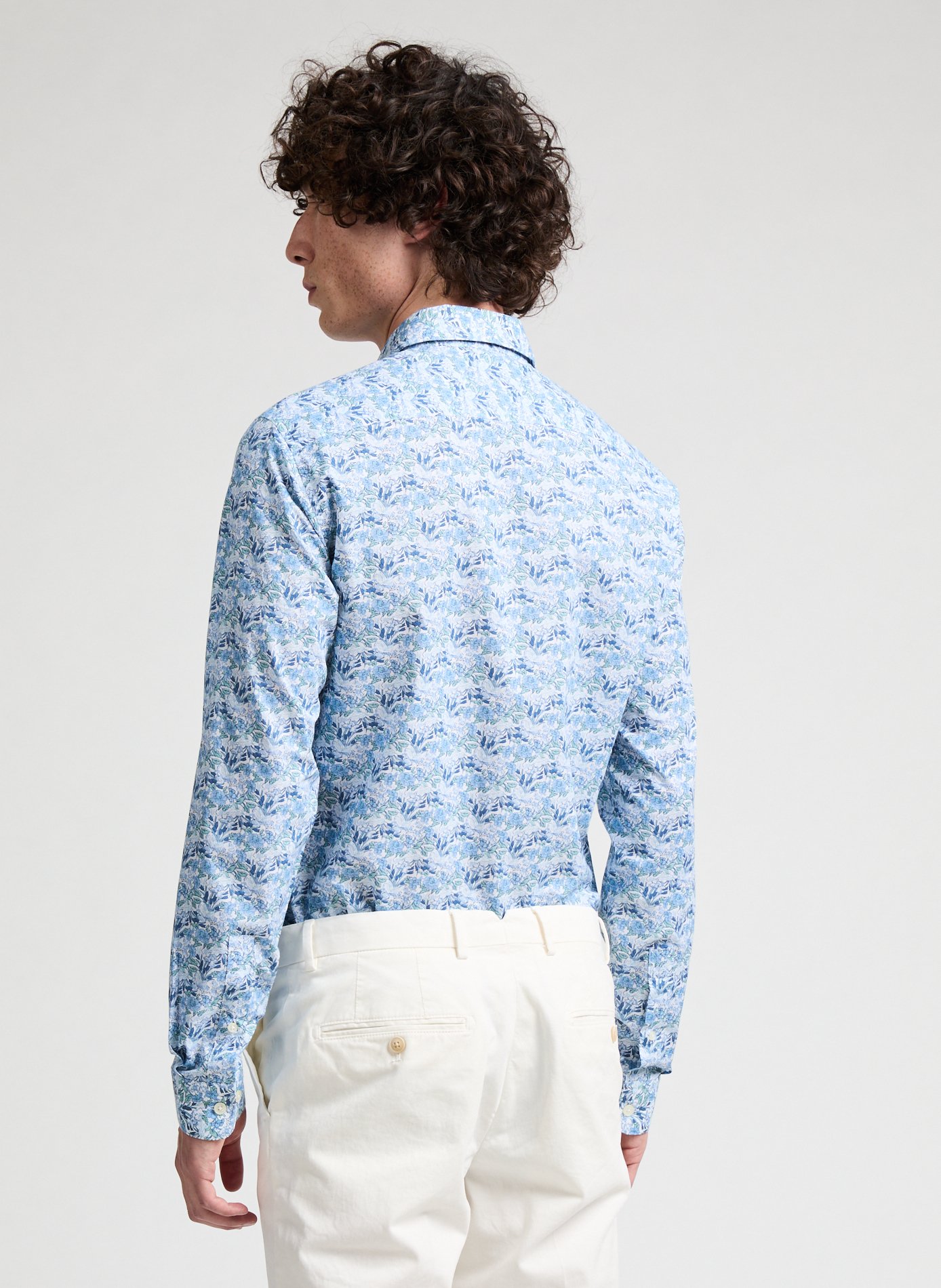 Chemise imprimée en coton Dropico AU PRINTEMPS PARIS Bleu