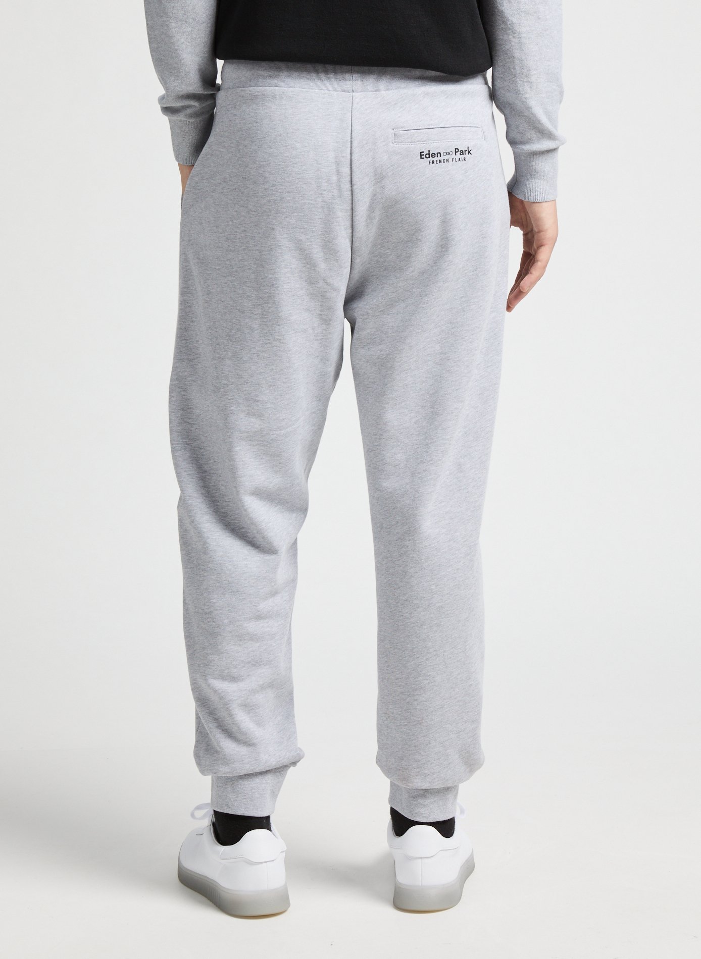 Pantalon de jogging en coton  EDEN PARK Gris