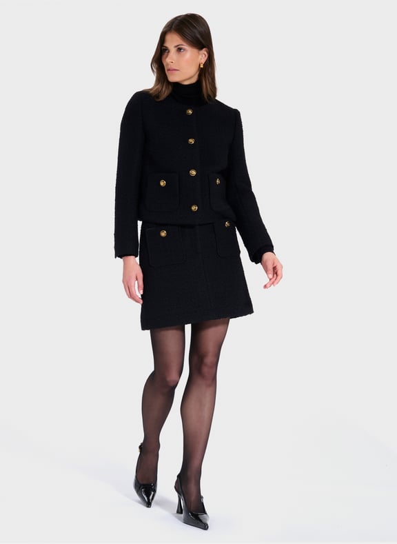 Veste noir droite - valse Noir by ZAPA ZAPA Veste noir droite - valse Noir