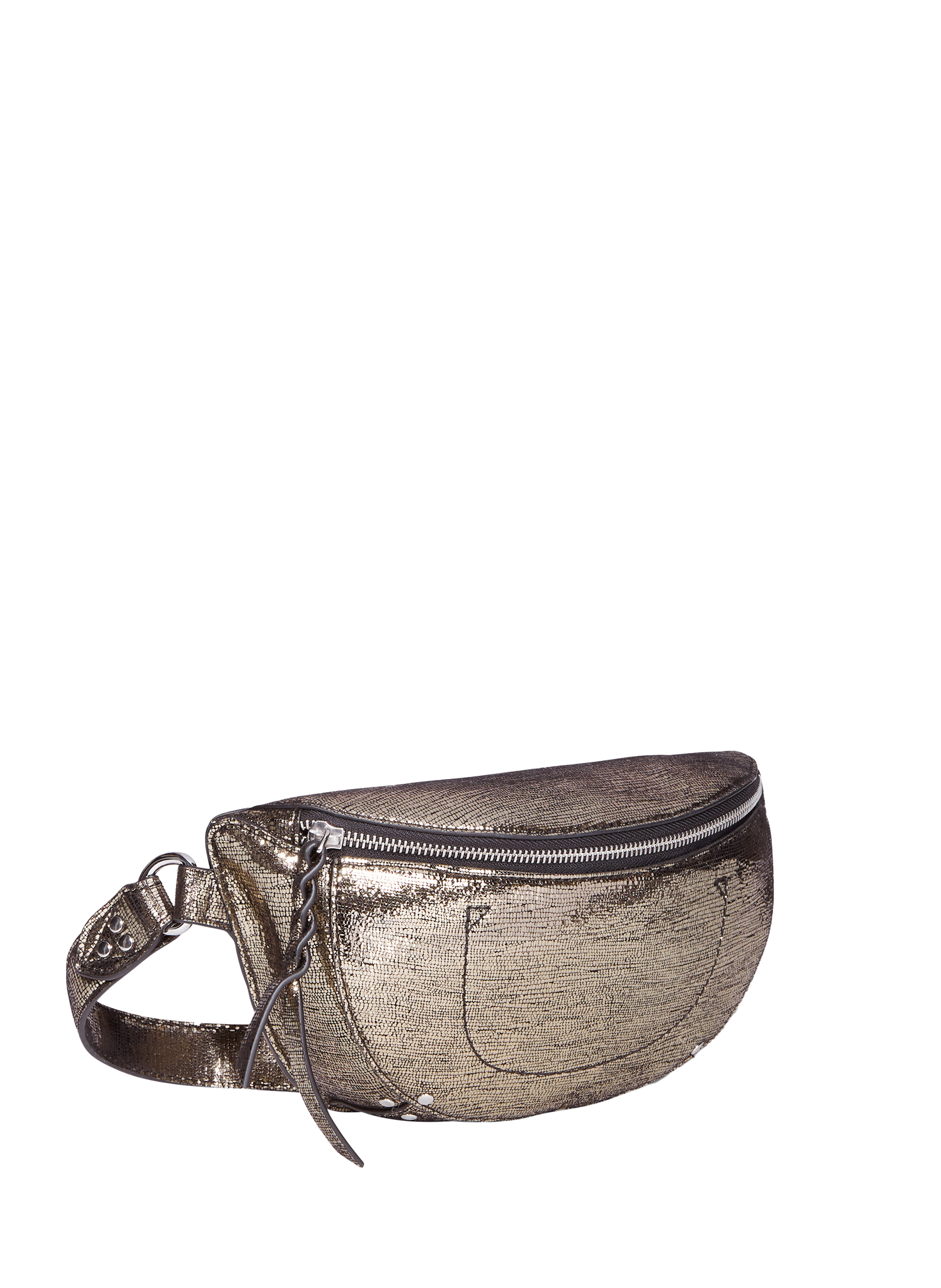 Sac banane Lino en cuir de chèvre JÉRÔME DREYFUSS Doré