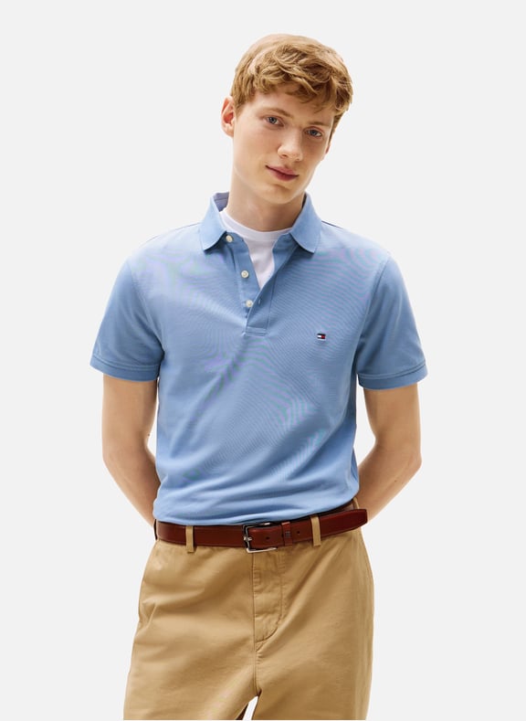 Iconic 1985 cotton piqué polo shirt Blue by TOMMY HILFIGER TOMMY HILFIGER Iconic 1985 cotton piqué polo shirt Blue