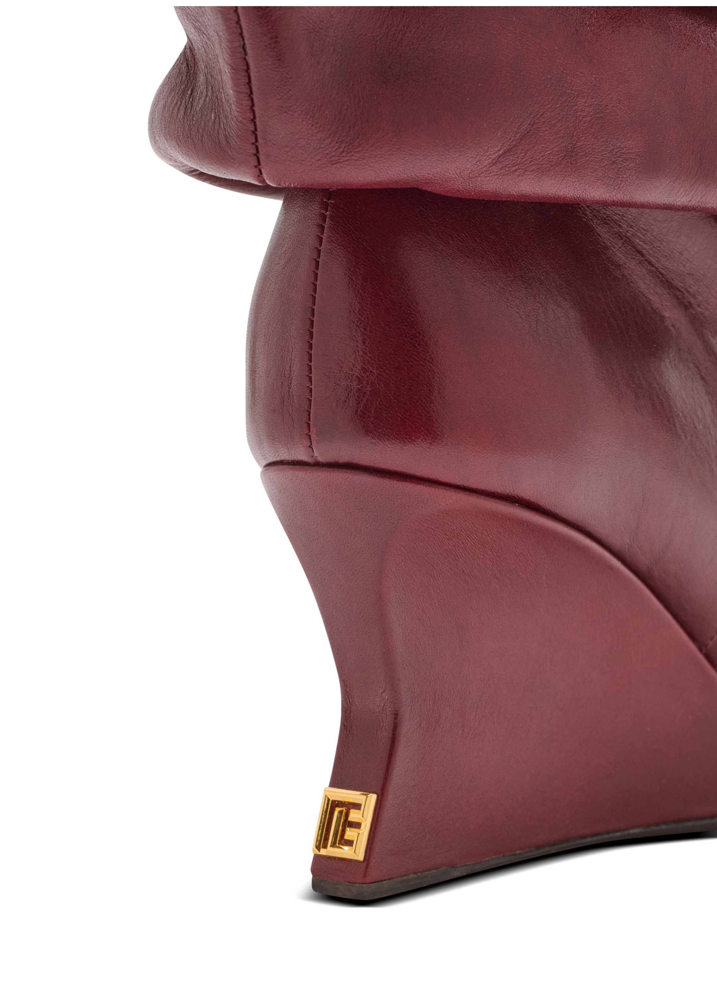 Bottines wedge BALMAIN Marron