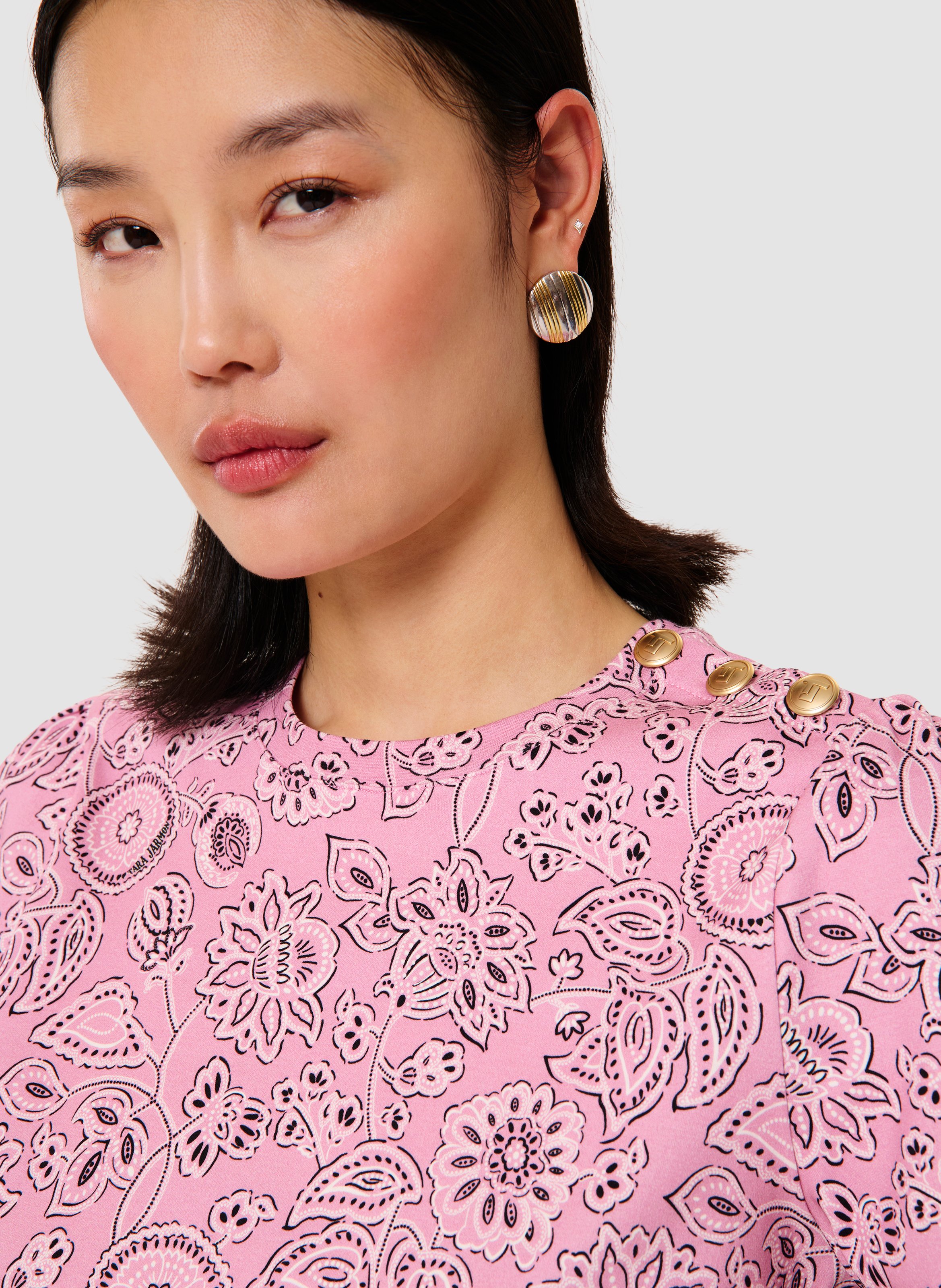 T-shirt tampa bois de rose TARA JARMON Rose