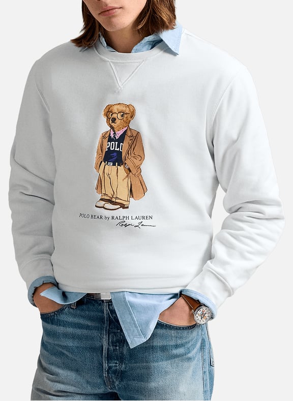 Printed sweatshirt in mixed cotton White by POLO RALPH LAUREN POLO RALPH LAUREN Printed sweatshirt in mixed cotton White