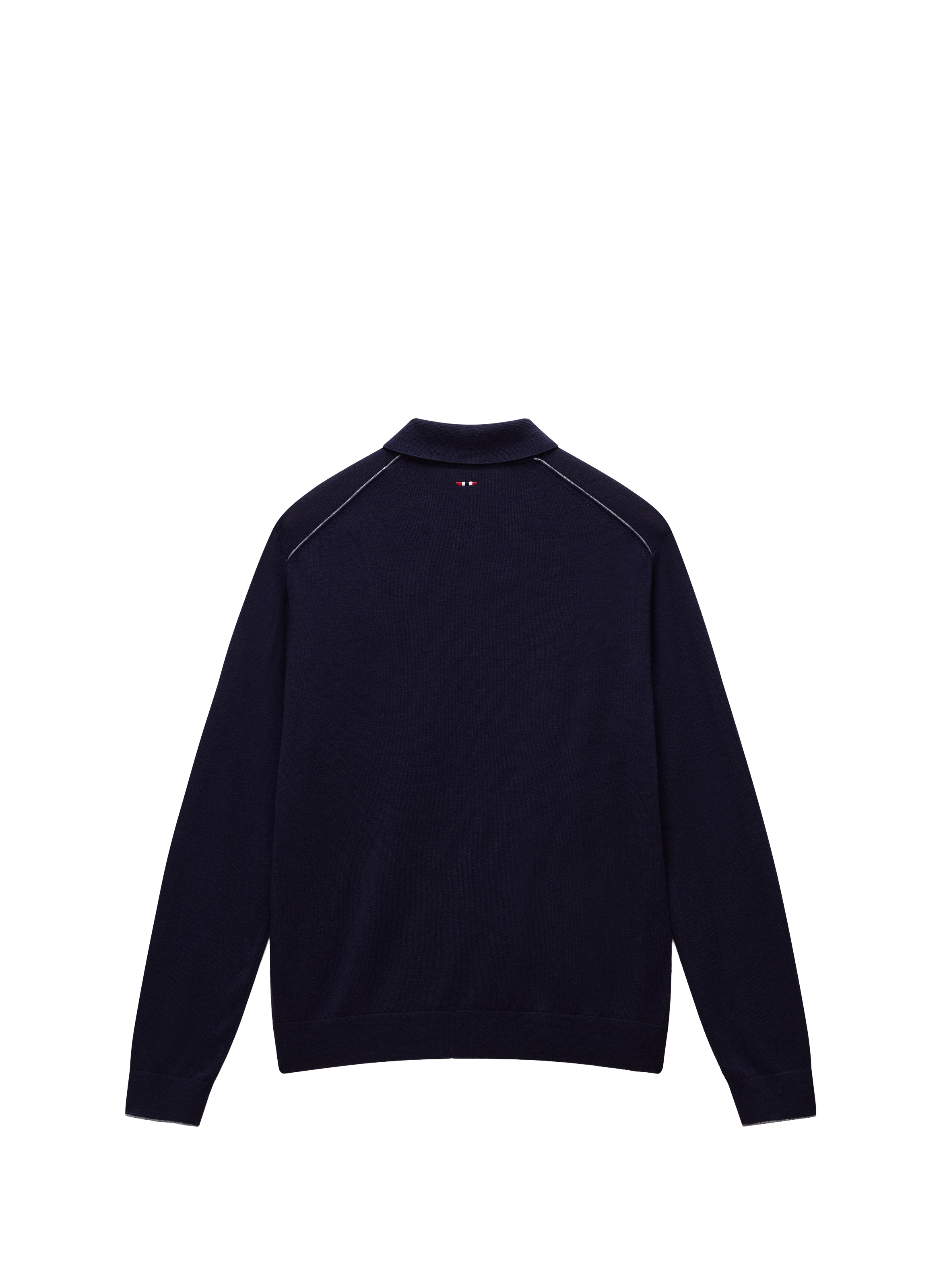 Long-sleeved wool polo shirt NAPAPIJRI Blue