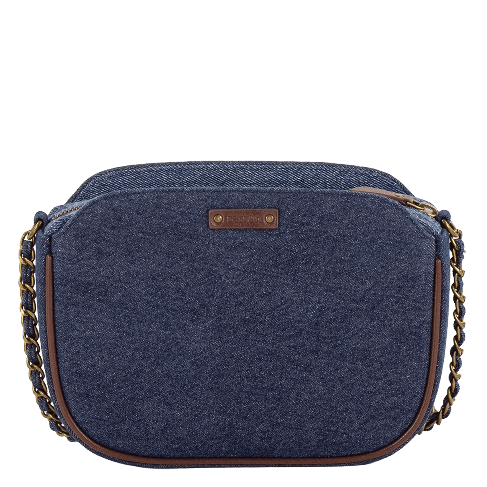 Sac bandoulière tressé en denim divine SESSUN Bleu