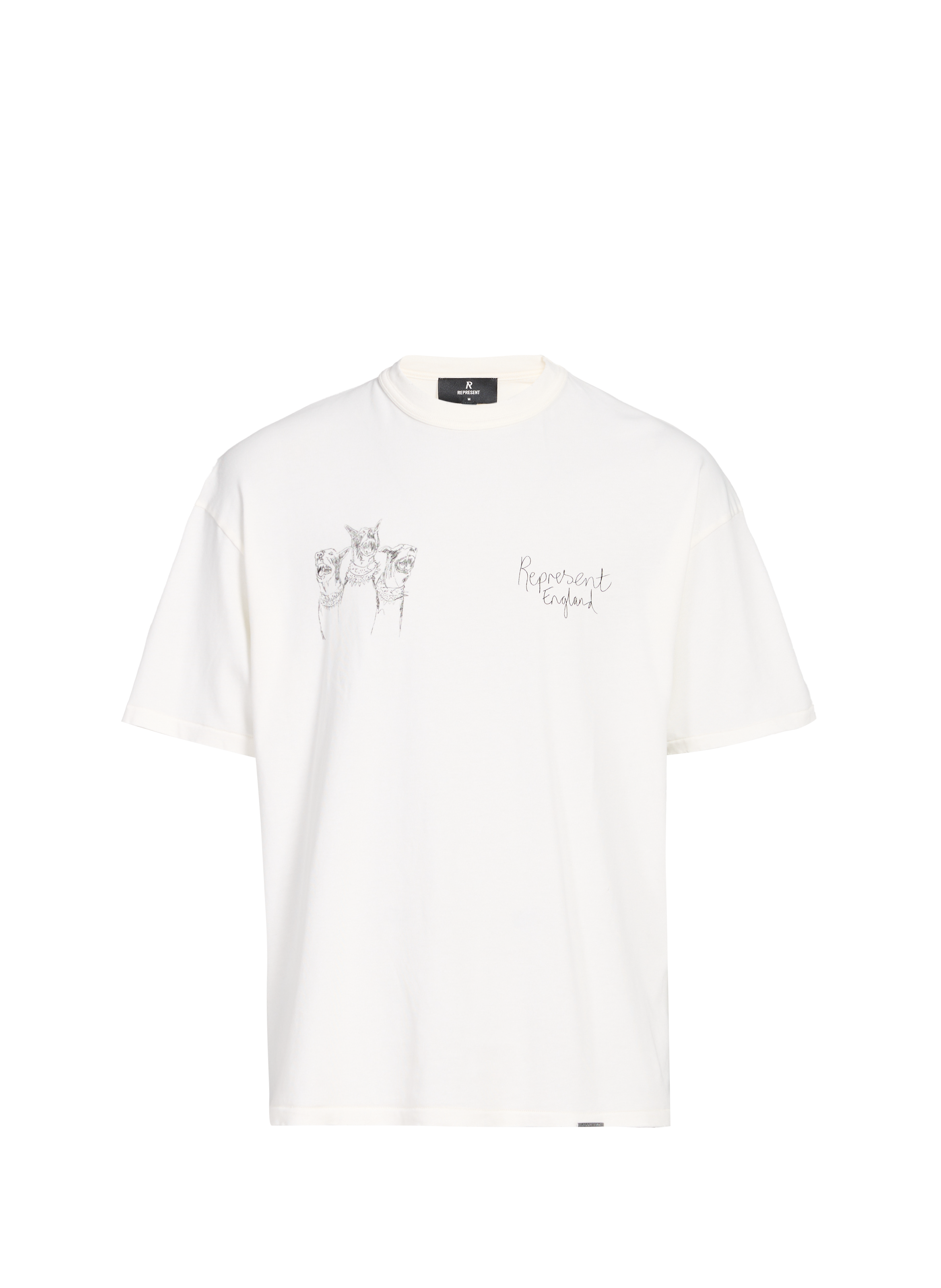 Short-sleeve printed cotton T-shirt  REPRESENT Beige