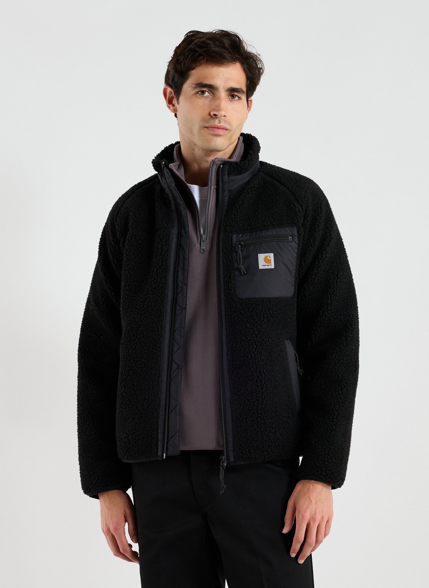 CARHARTT WIP Blouson droit col montant Noir