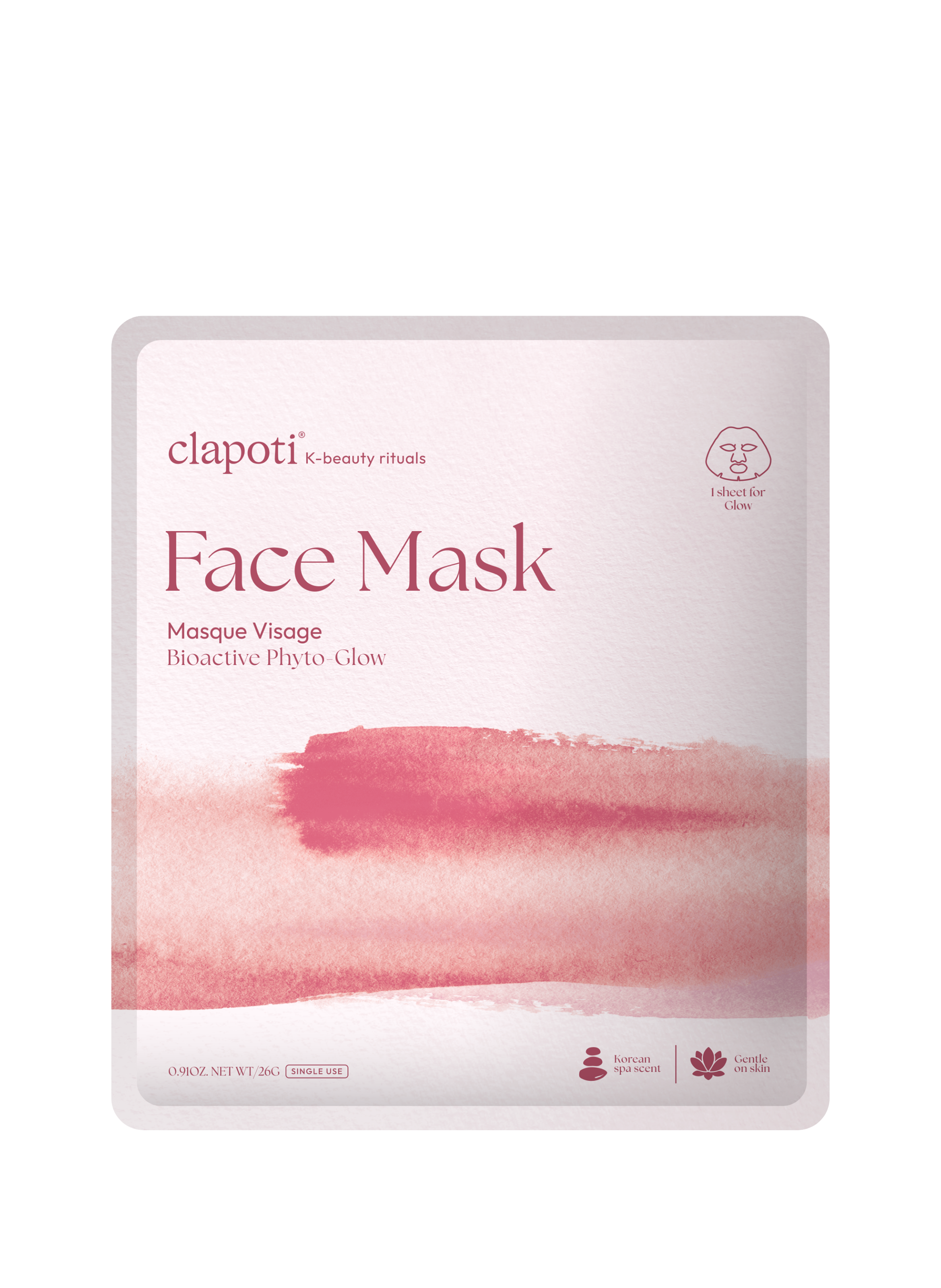CLAPOTI Glow Face Mask No color