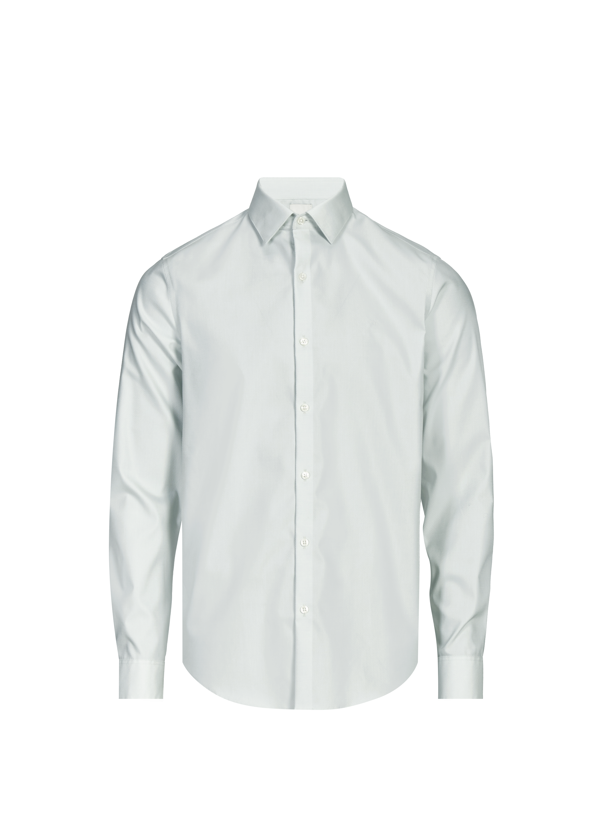 Chemise slim en coton mélangé CALVIN KLEIN Vert