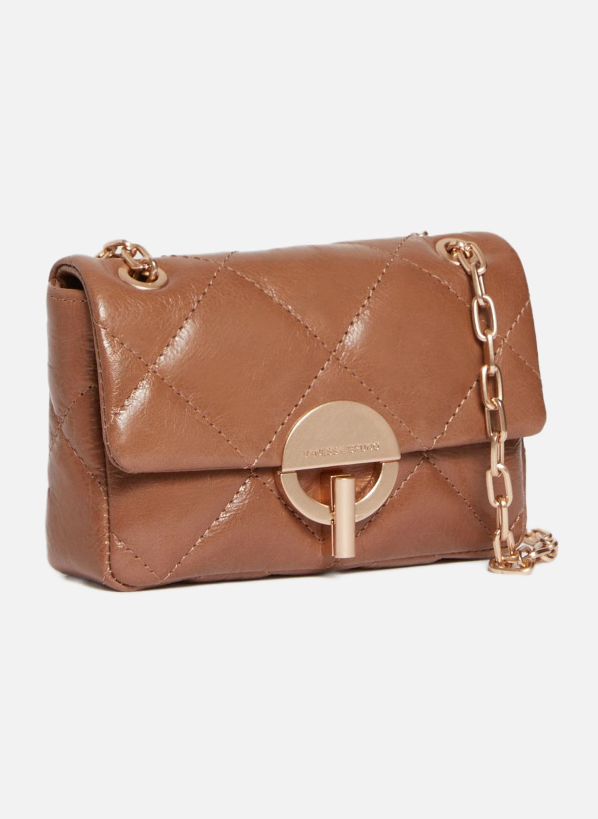 Petit sac moon en cuir VANESSA BRUNO Marron