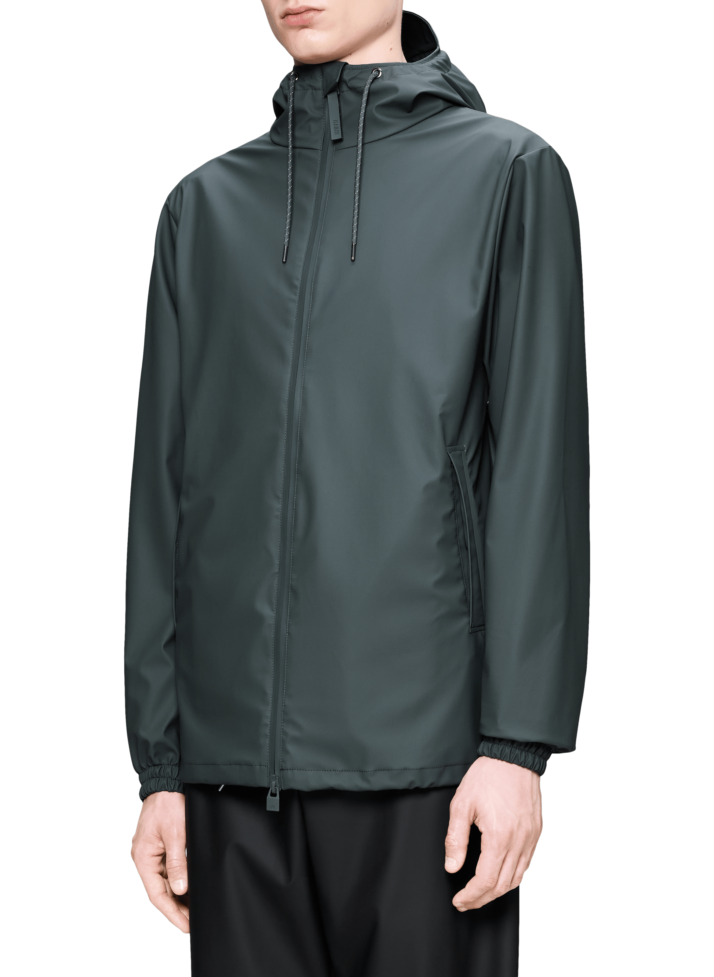 Veste imperméable à capuche RAINS Gris