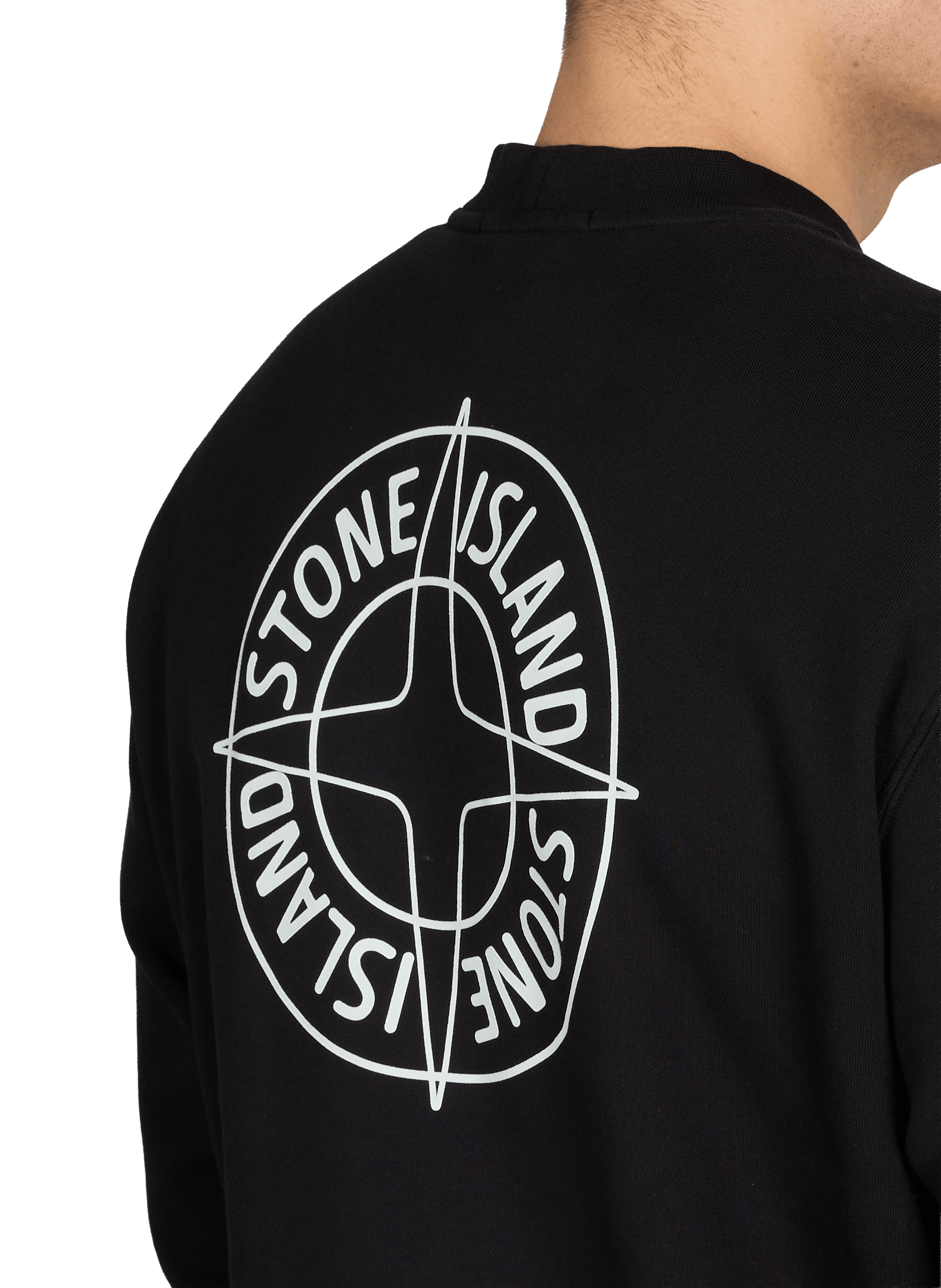 Sweatshirt en coton STONE ISLAND Noir