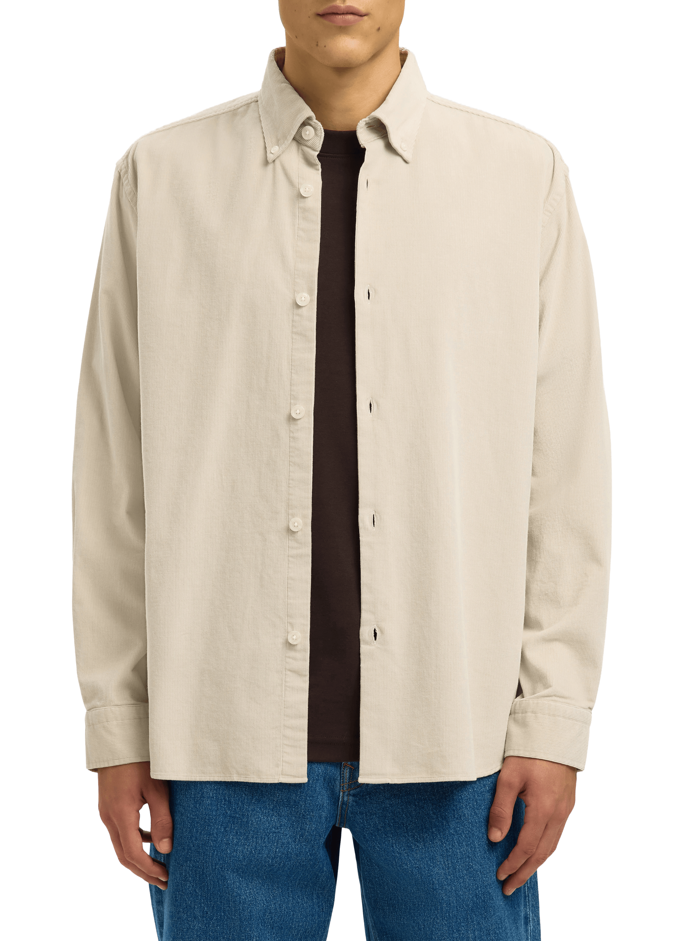 Cotton shirt SELECTED Grey