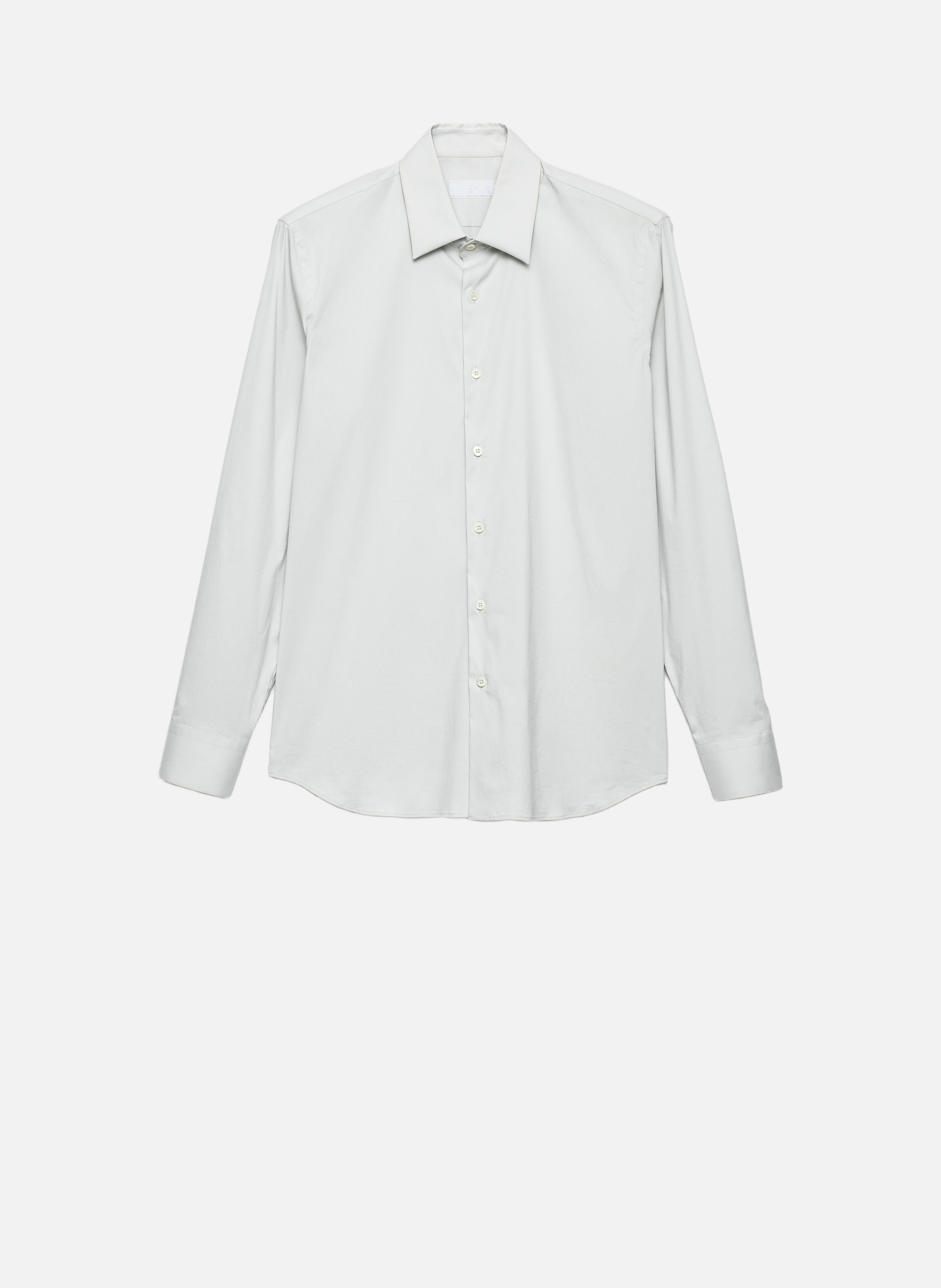 Chemise en coton stretch PRADA Beige