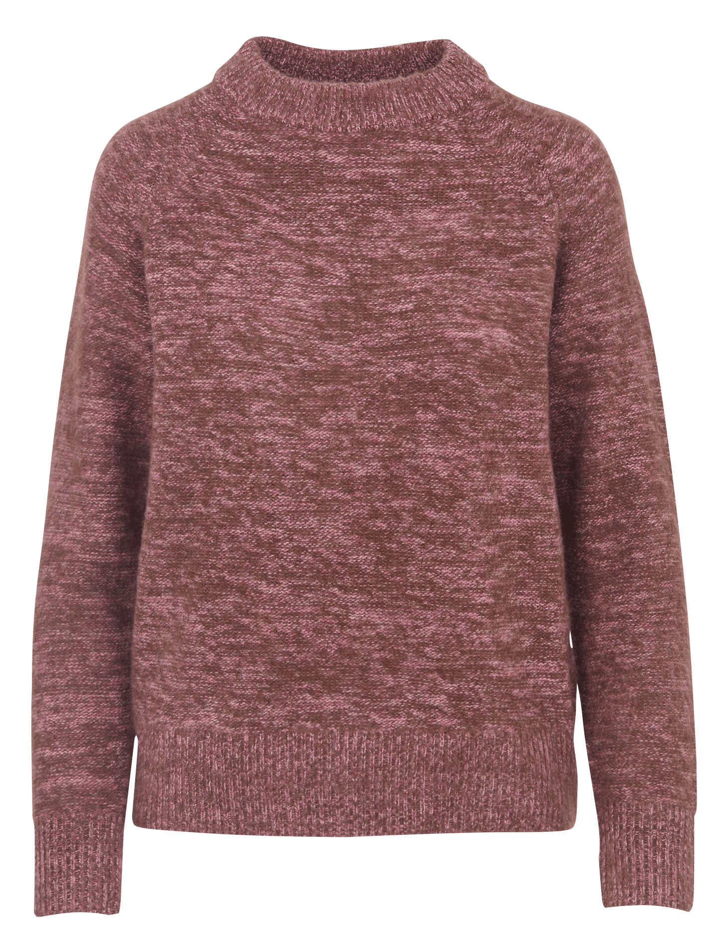 Pull droit col rond chiné en cachemire pearl MAISON 123 Violet