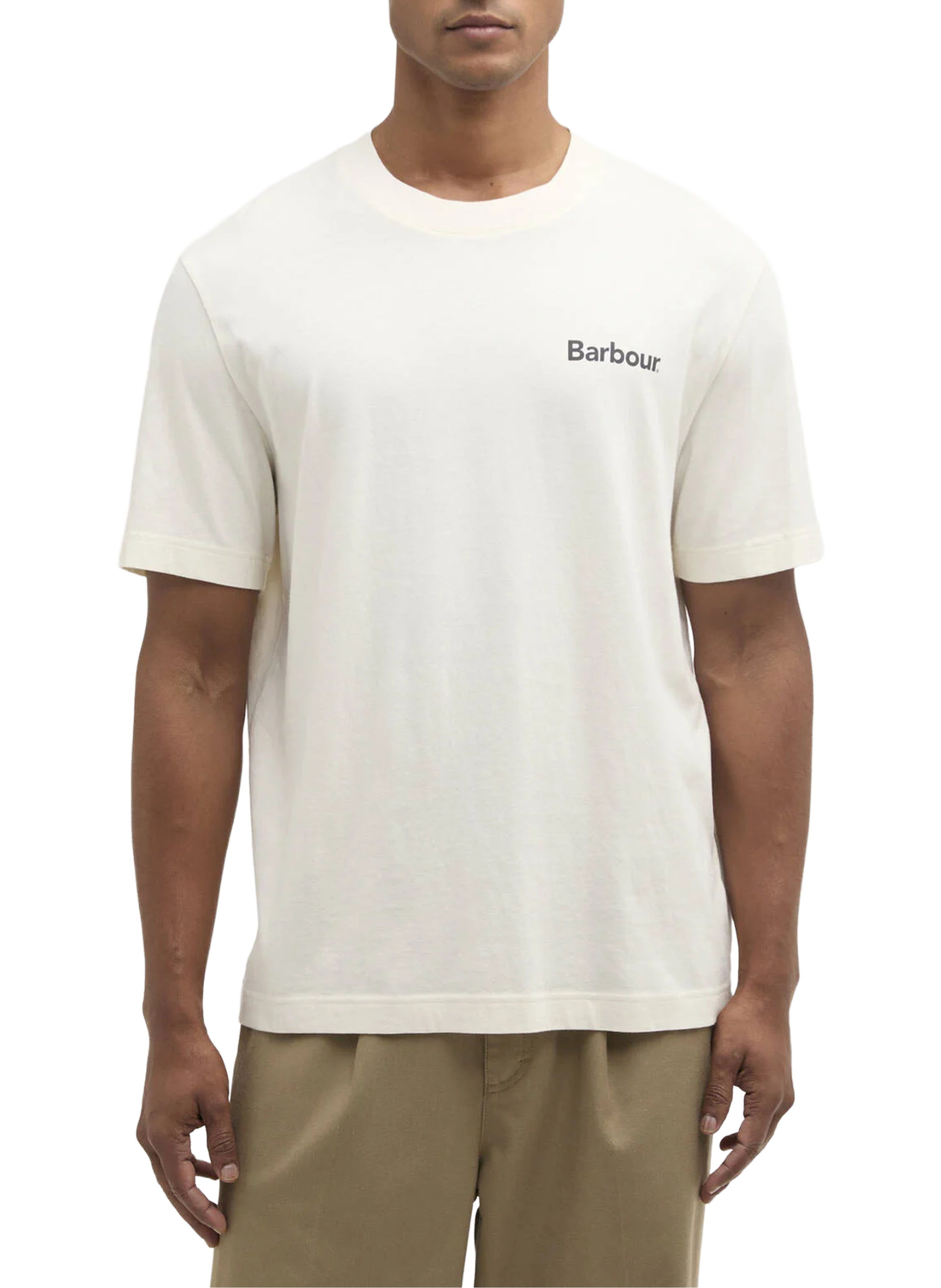 T-shirt imprimé en coton BARBOUR Beige