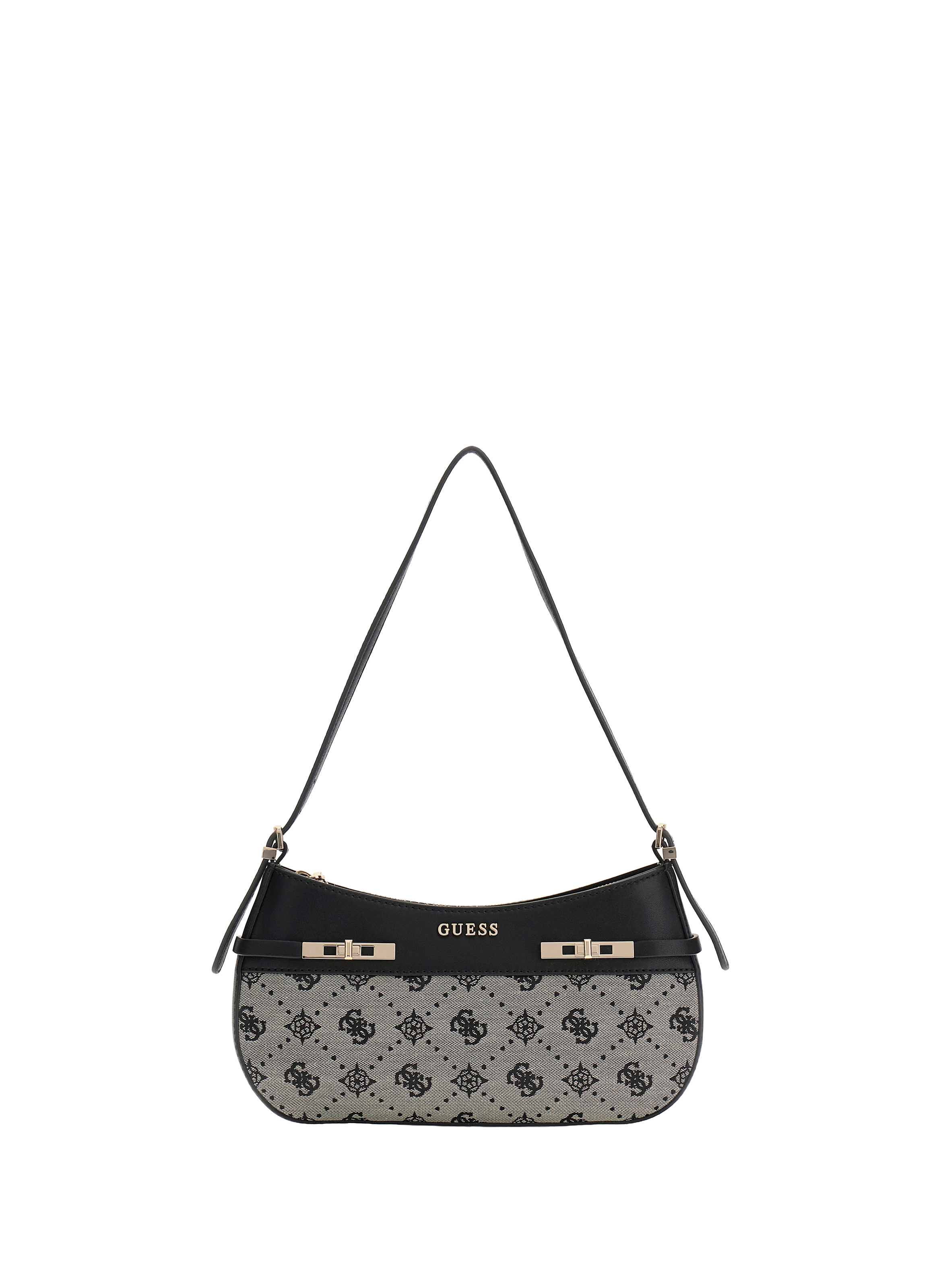 Melinda printed shoulder bag GUESS Black