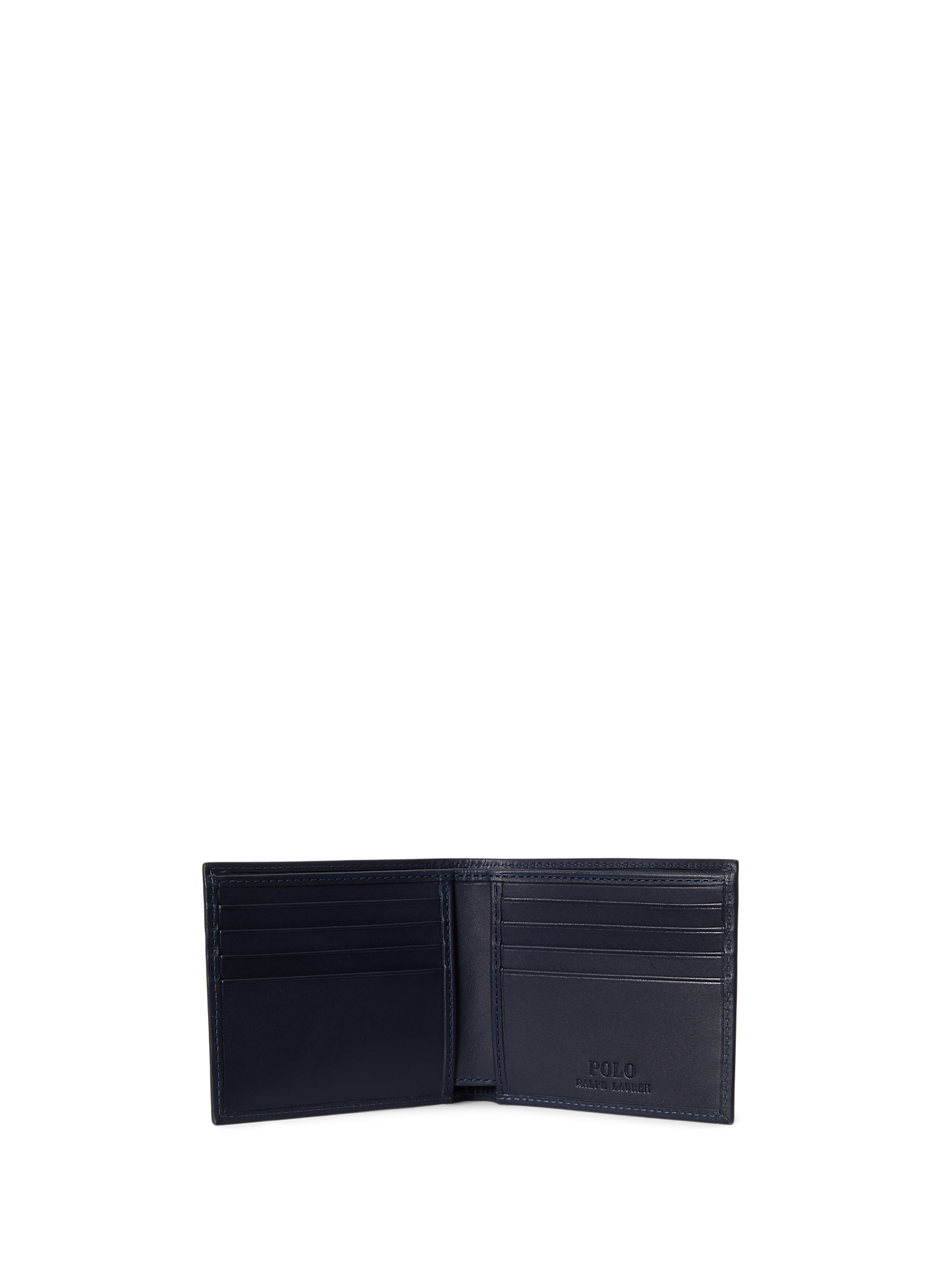 Cowhide leather logo wallet POLO RALPH LAUREN Blue