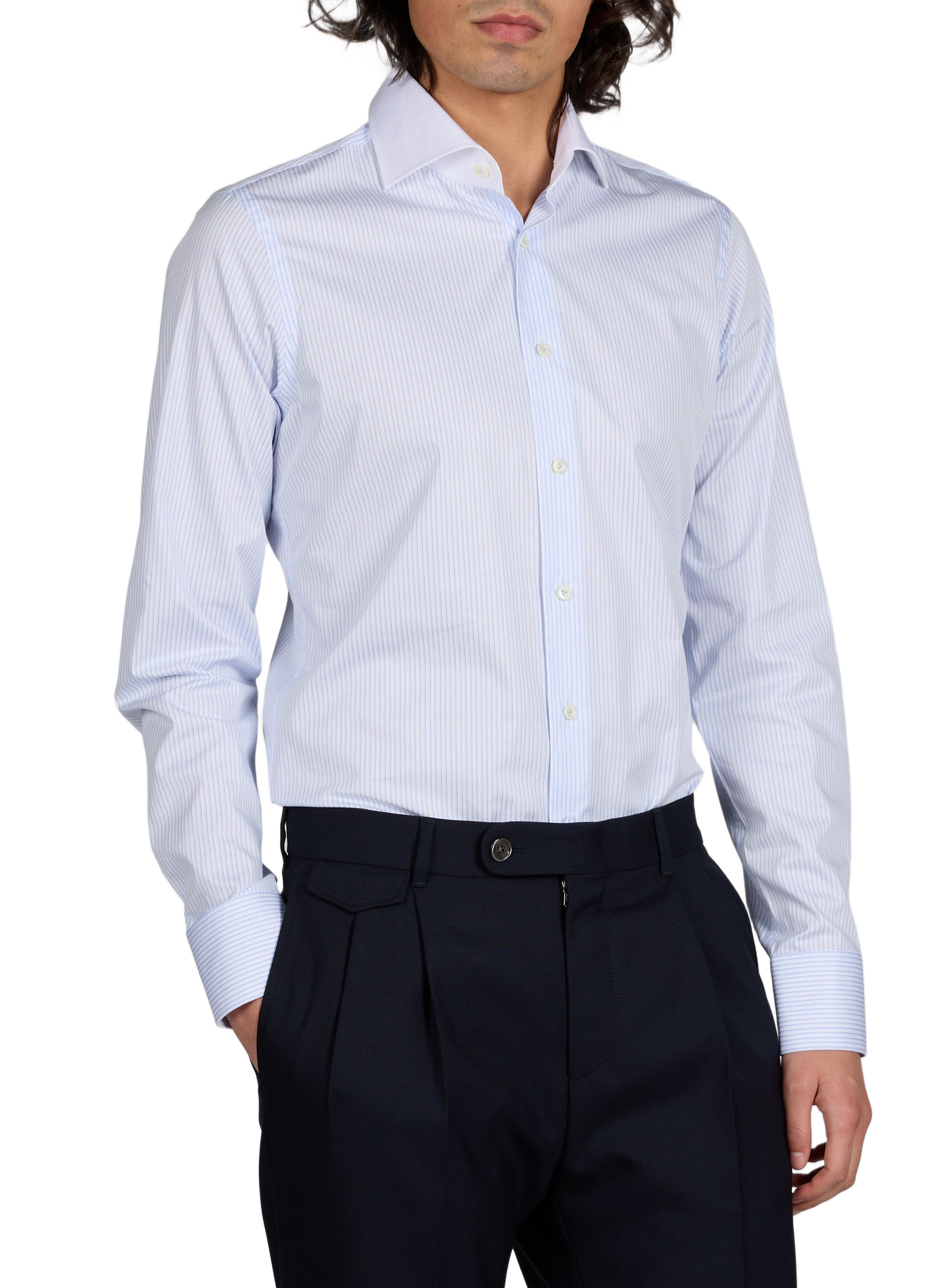 Striped cotton Shirt VAN LAACK Blue