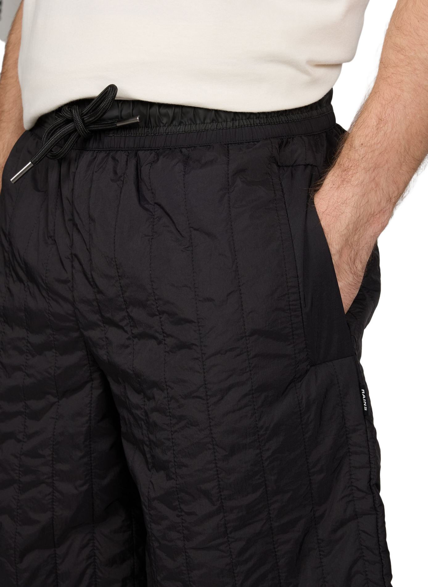 Short Koya Vision matelassé RAINS Noir