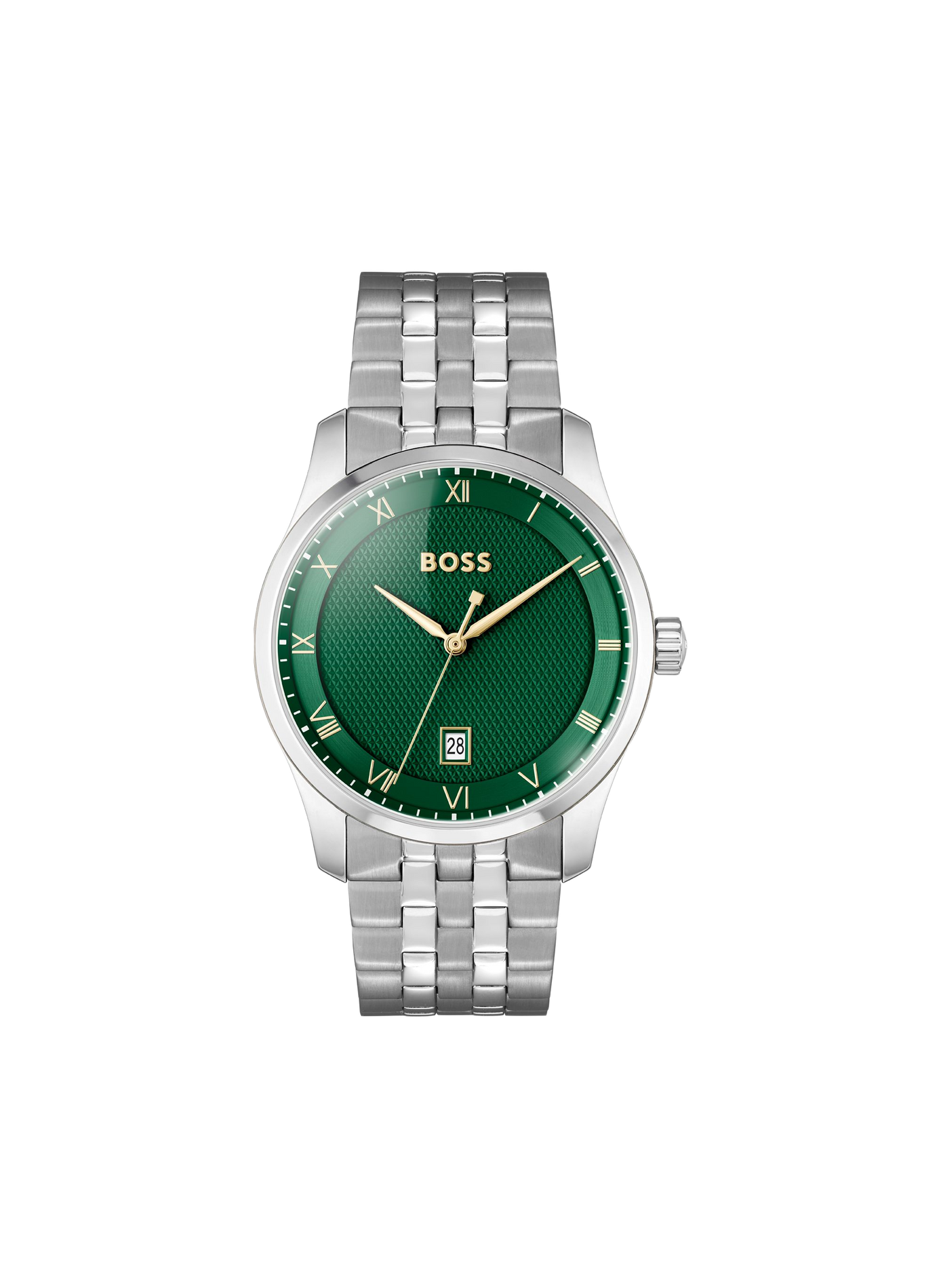 Montre quartz Principle en acier inoxydable BOSS MONTRES Vert
