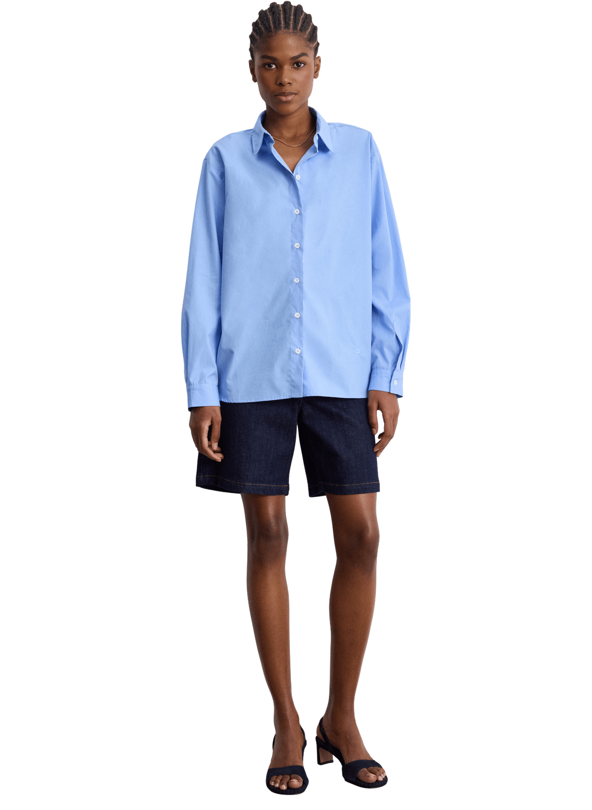 Chemise en popeline - cilia PABLO Bleu