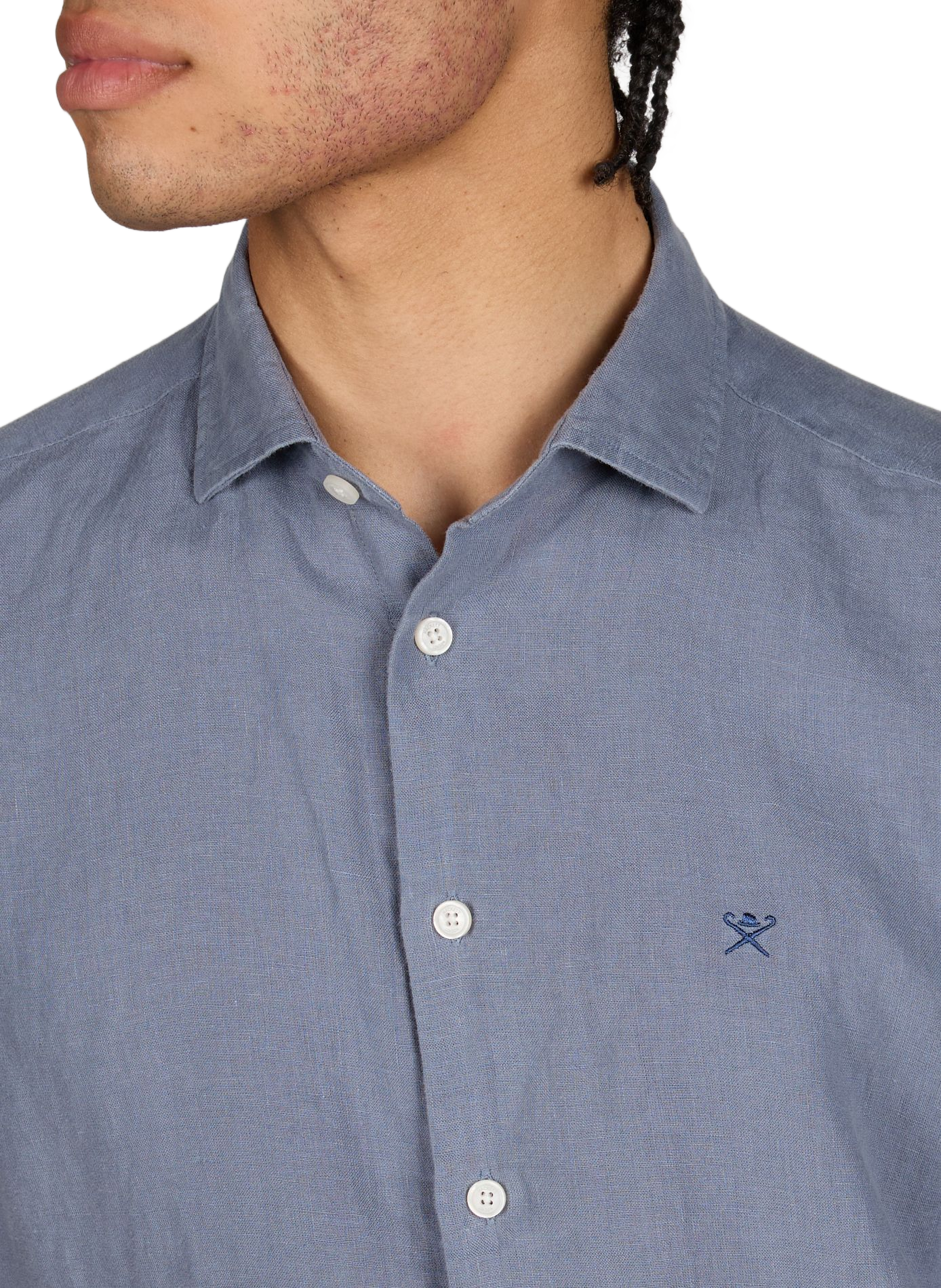 Chemise en lin  HACKETT Bleu