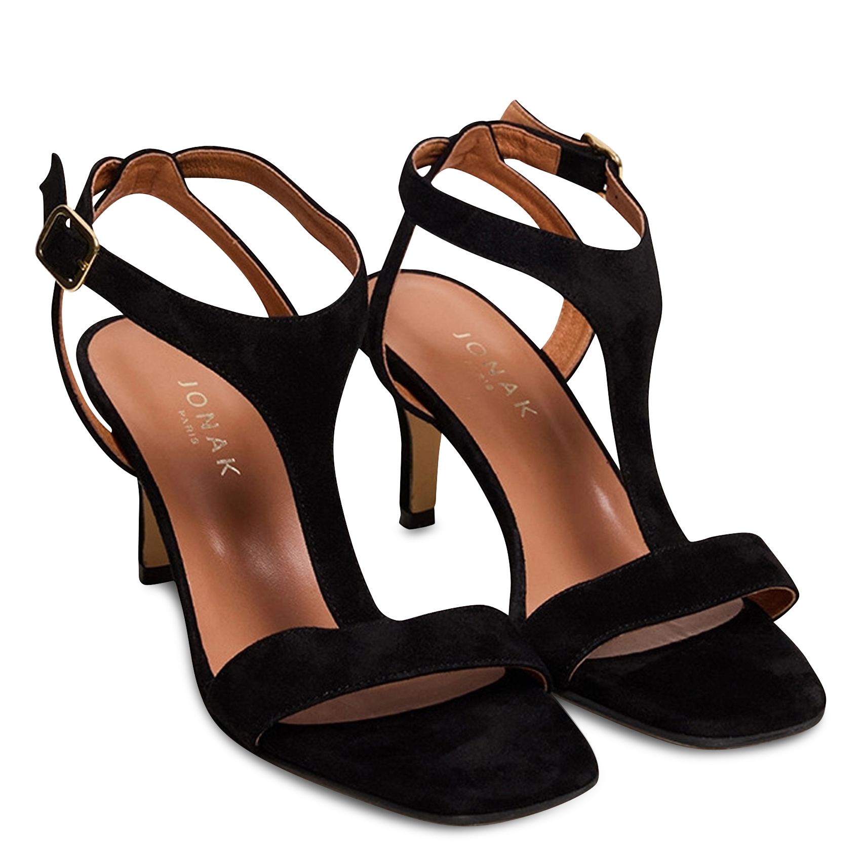 Sandales hautes en cuir vernus JONAK Noir