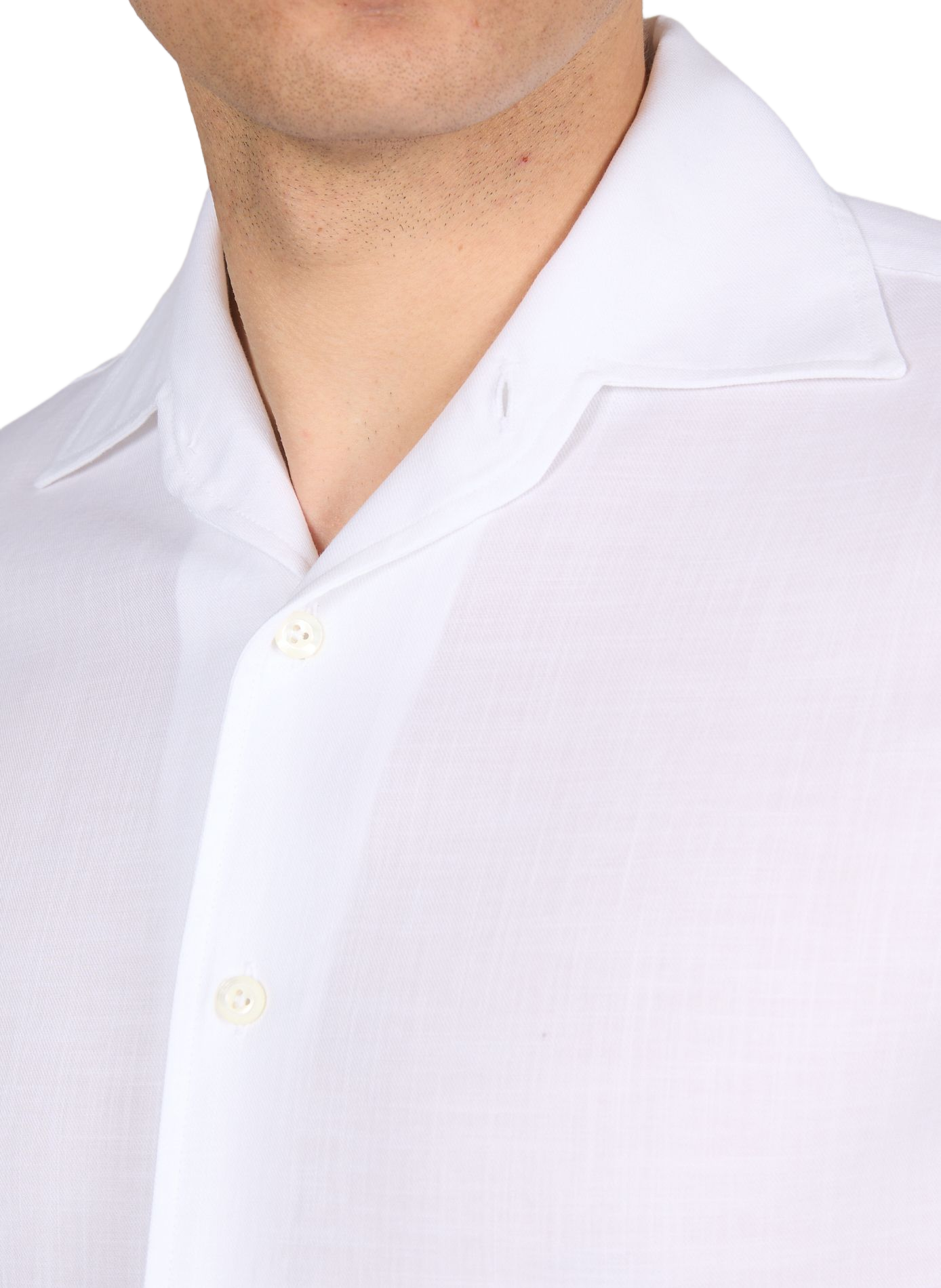 Solid long-sleeve cotton shirt VAN LAACK White