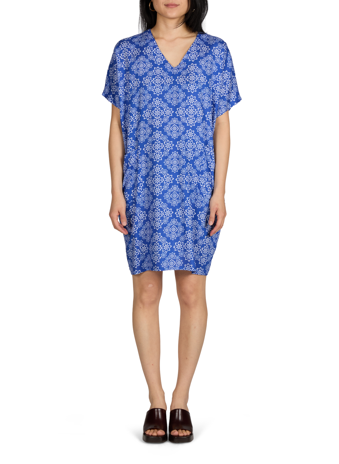 Floral Print Beach Dress GRAIN DE SABLE Blue