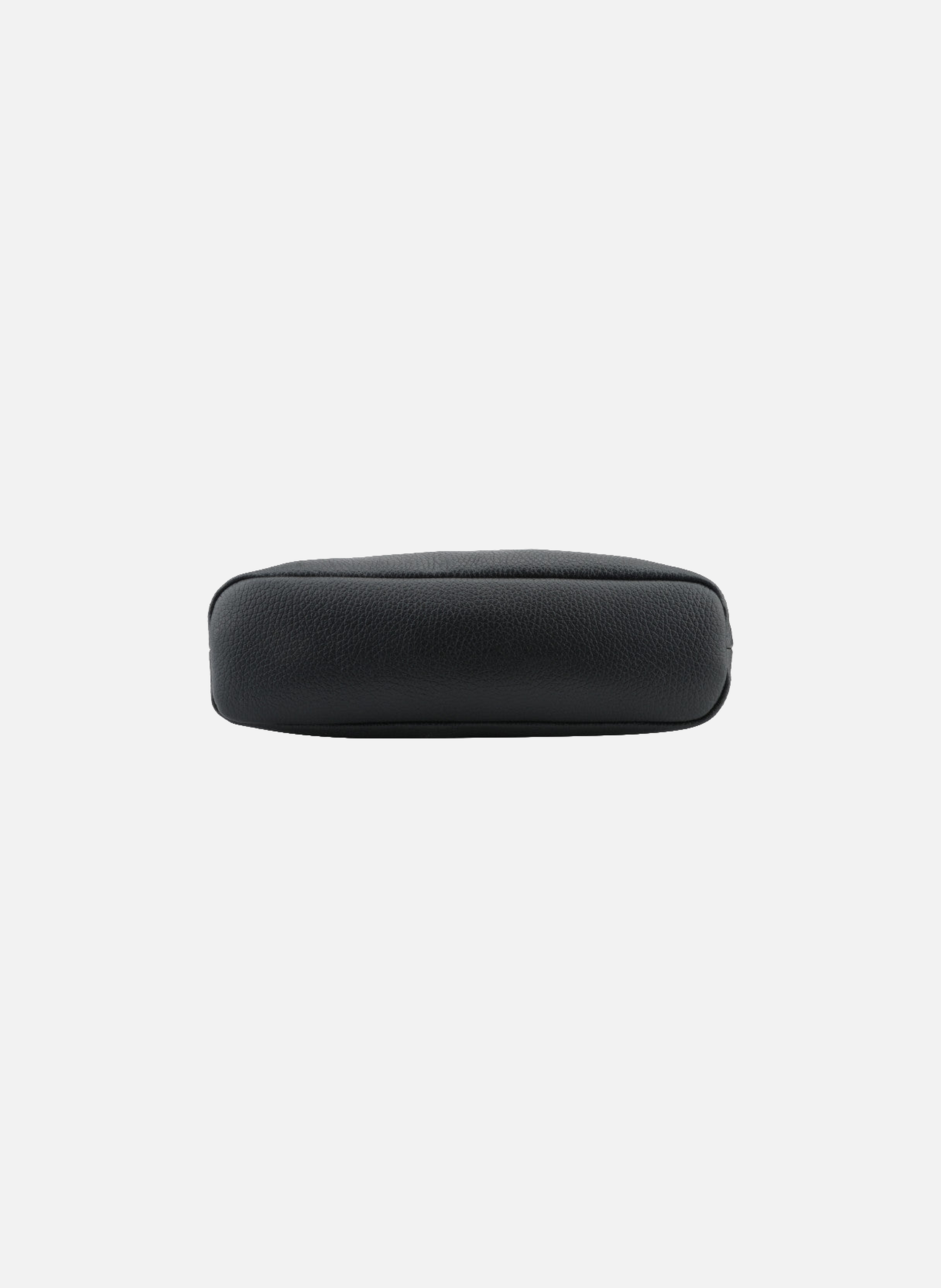 110 magnet | sac porté croisé en cuir de veau grainé POURCHET Noir