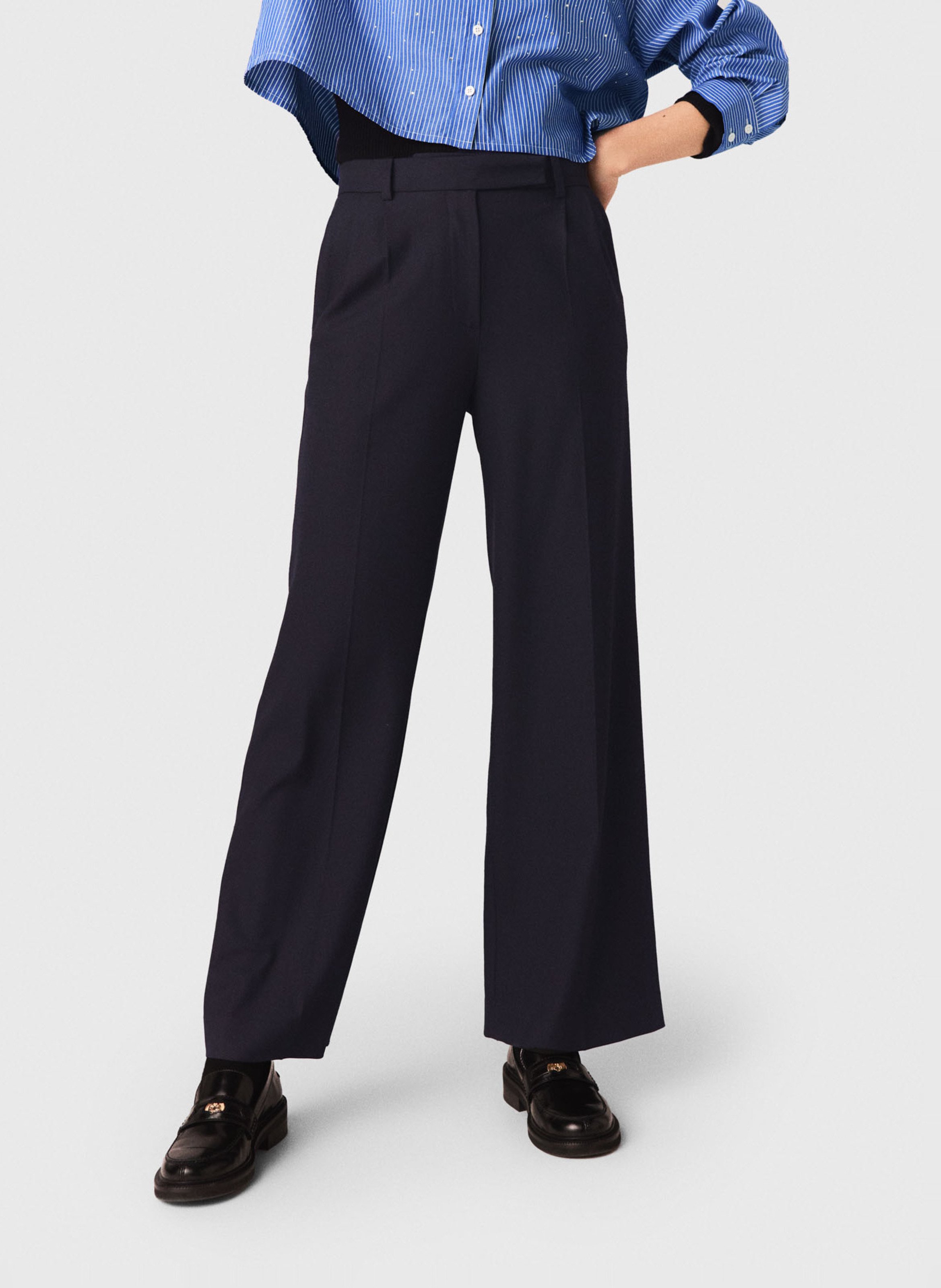 Pantalon large MAJE Noir