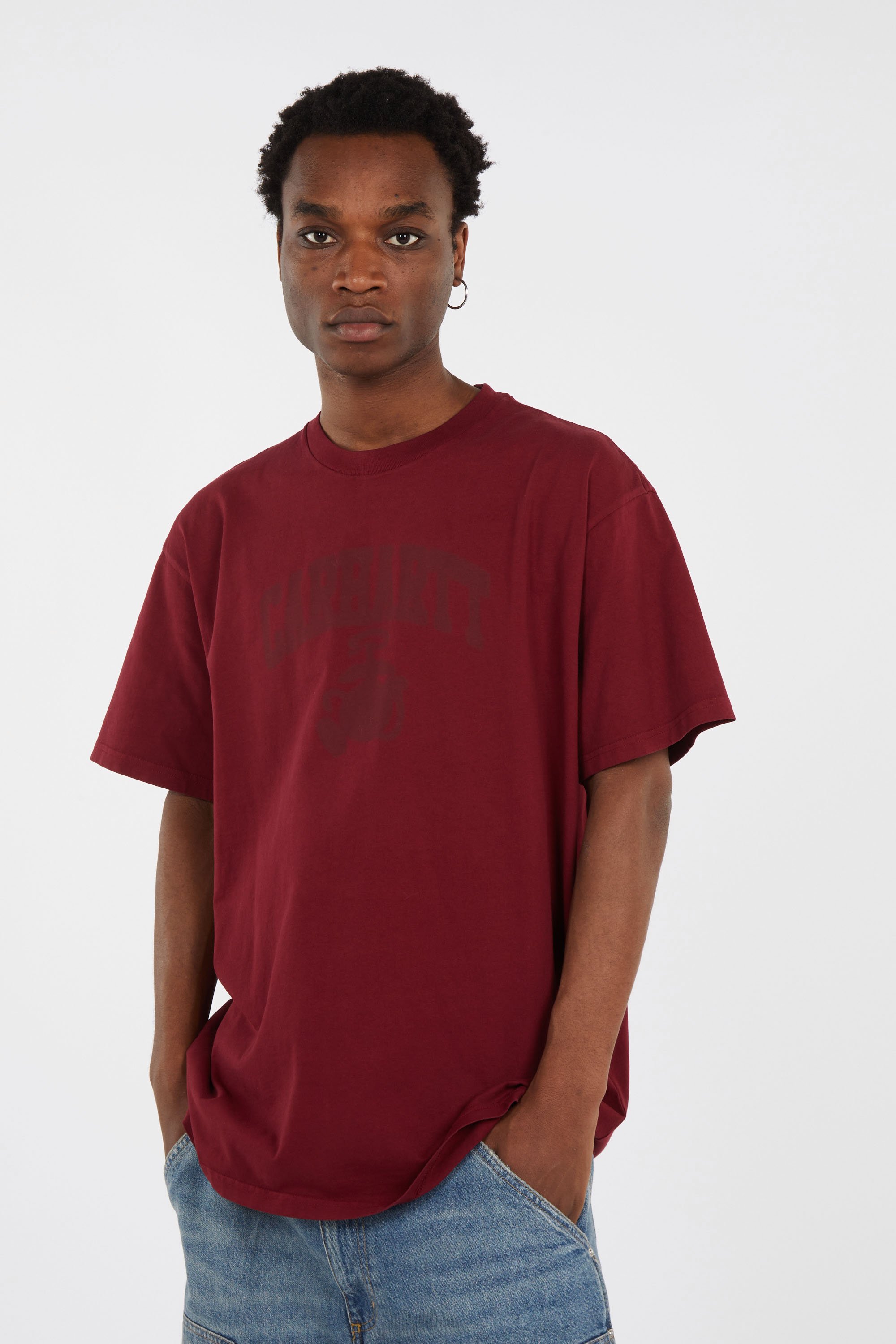 T-shirt manches courtes s/s faded pond corps t-shirt CARHARTT WIP Rouge