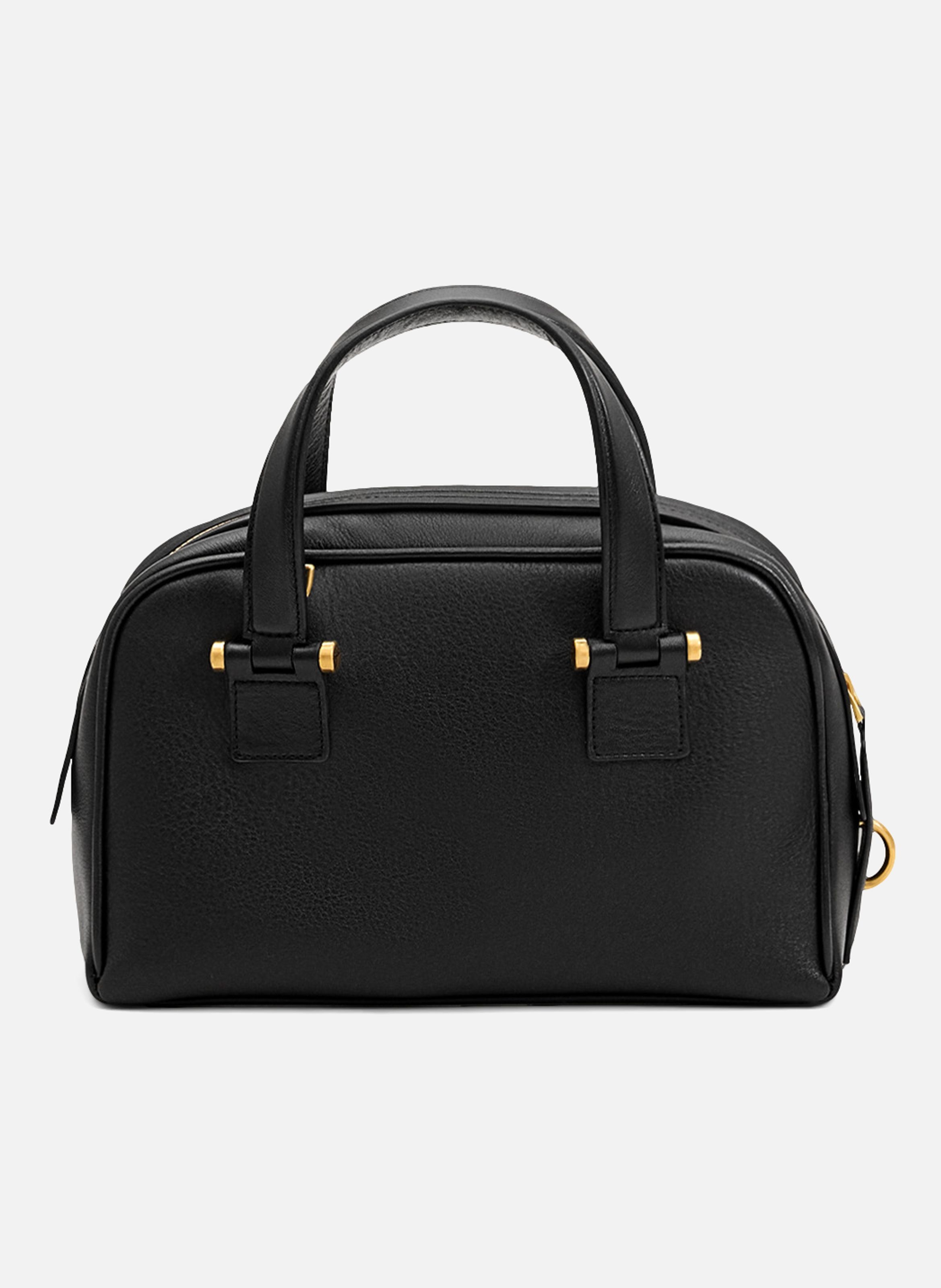 Petit sac bowling georges unisexe en cuir de vachette AMI PARIS Noir