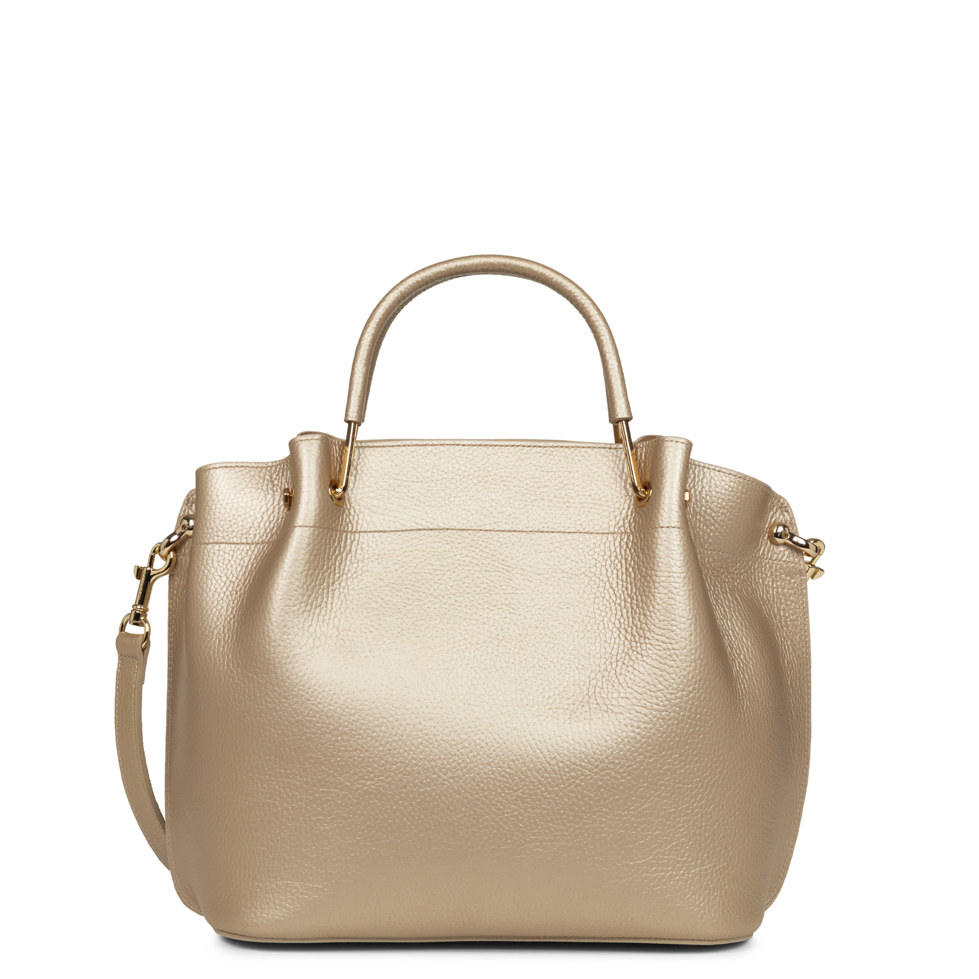 Large handbag - foulonné double LANCASTER Golden