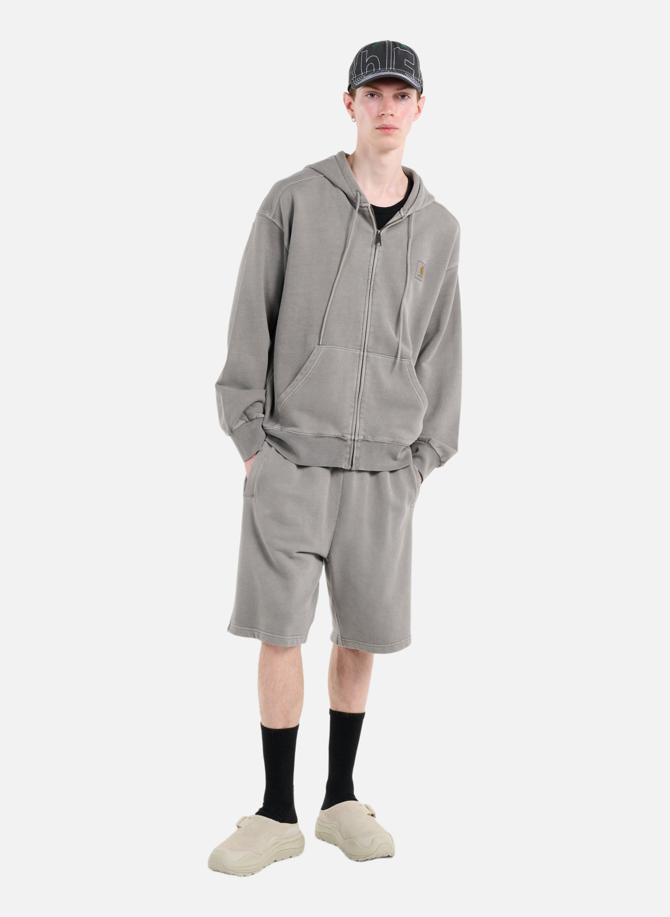 Hoodie zippé hooded nelson CARHARTT WIP Gris