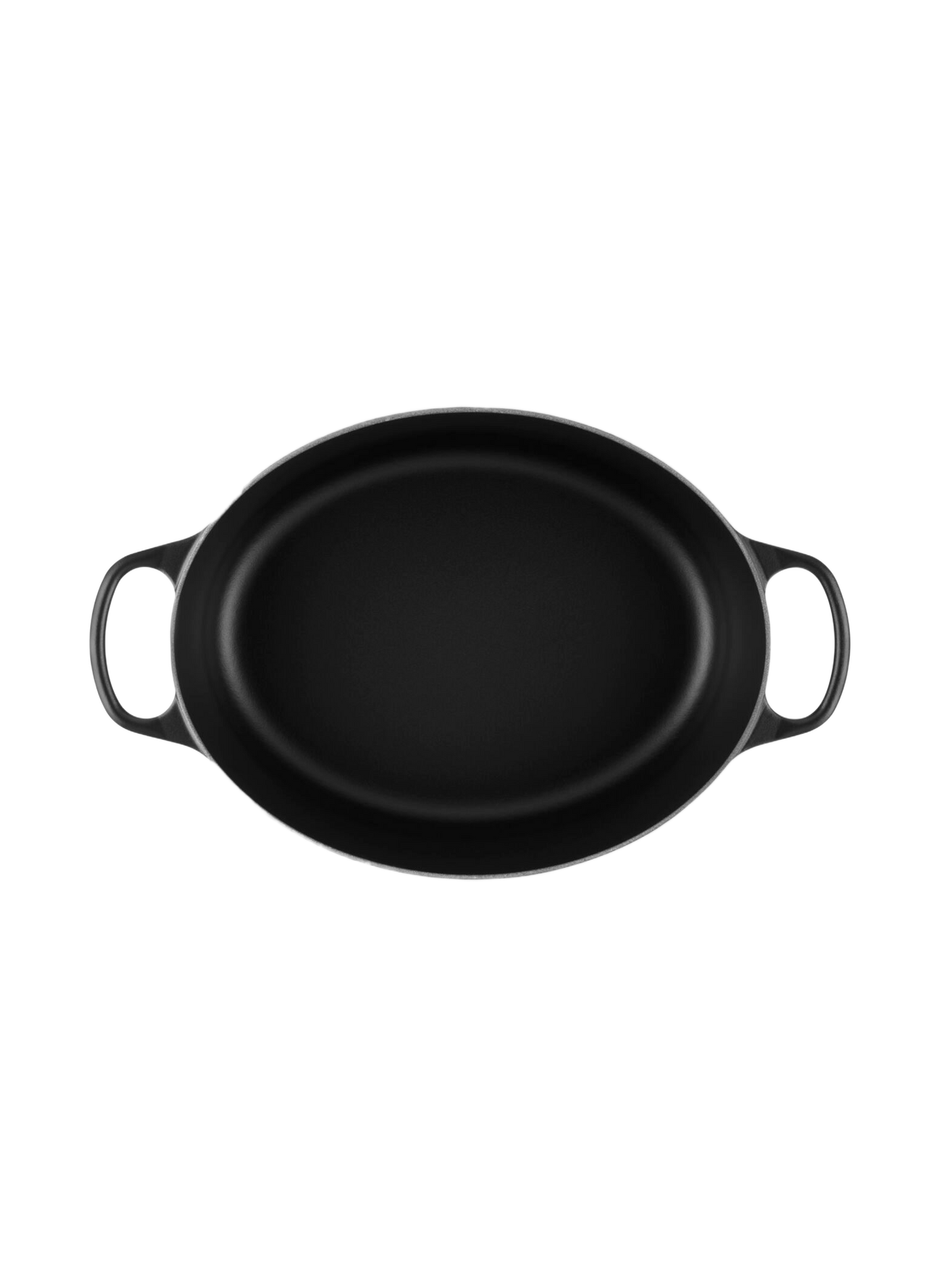 Ovale gusseiserner Schmortopf mit Emaillebeschichtung LE CREUSET Schwarz